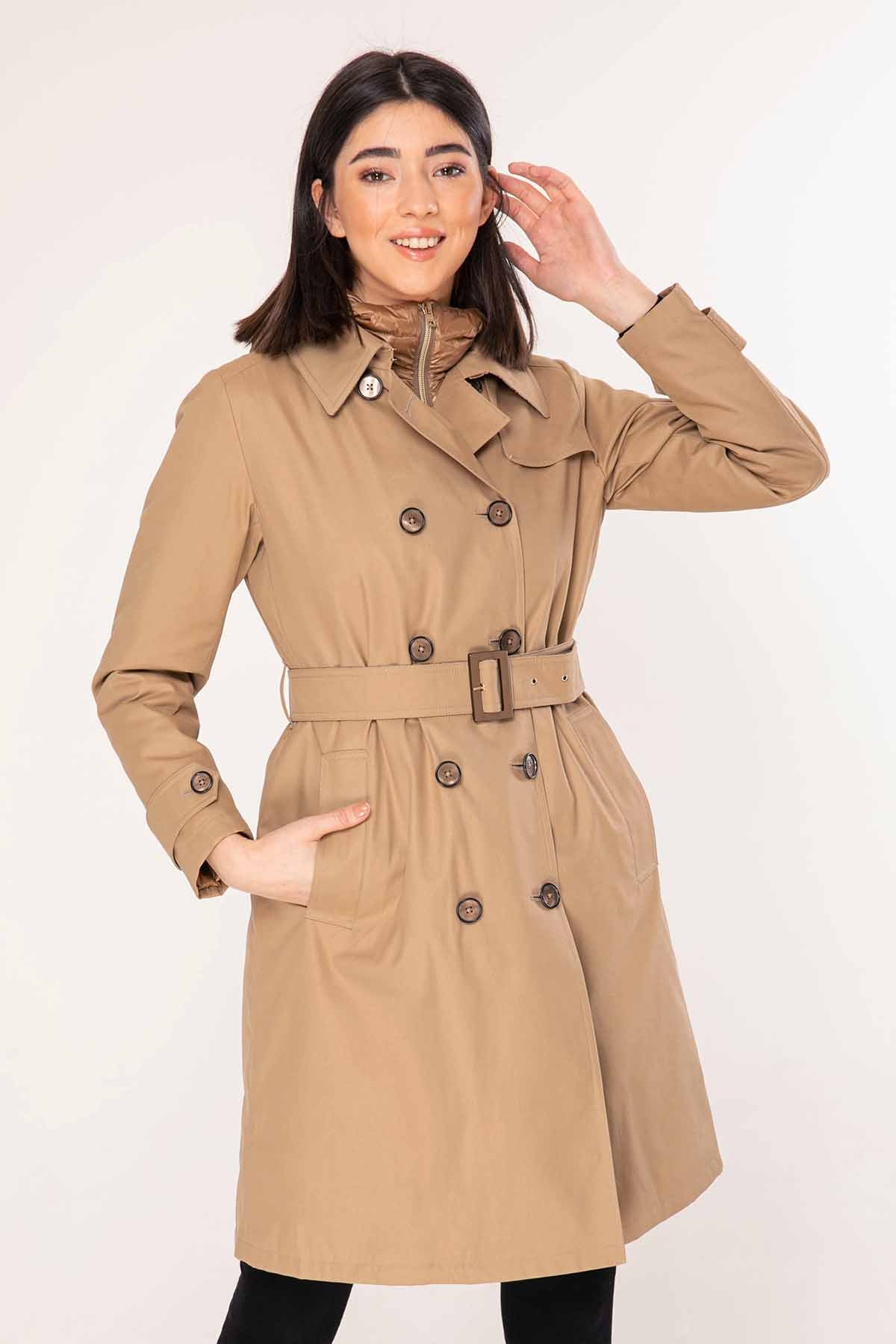 Herno Puffer İçli Trençkot-Libas Trendy Fashion Store