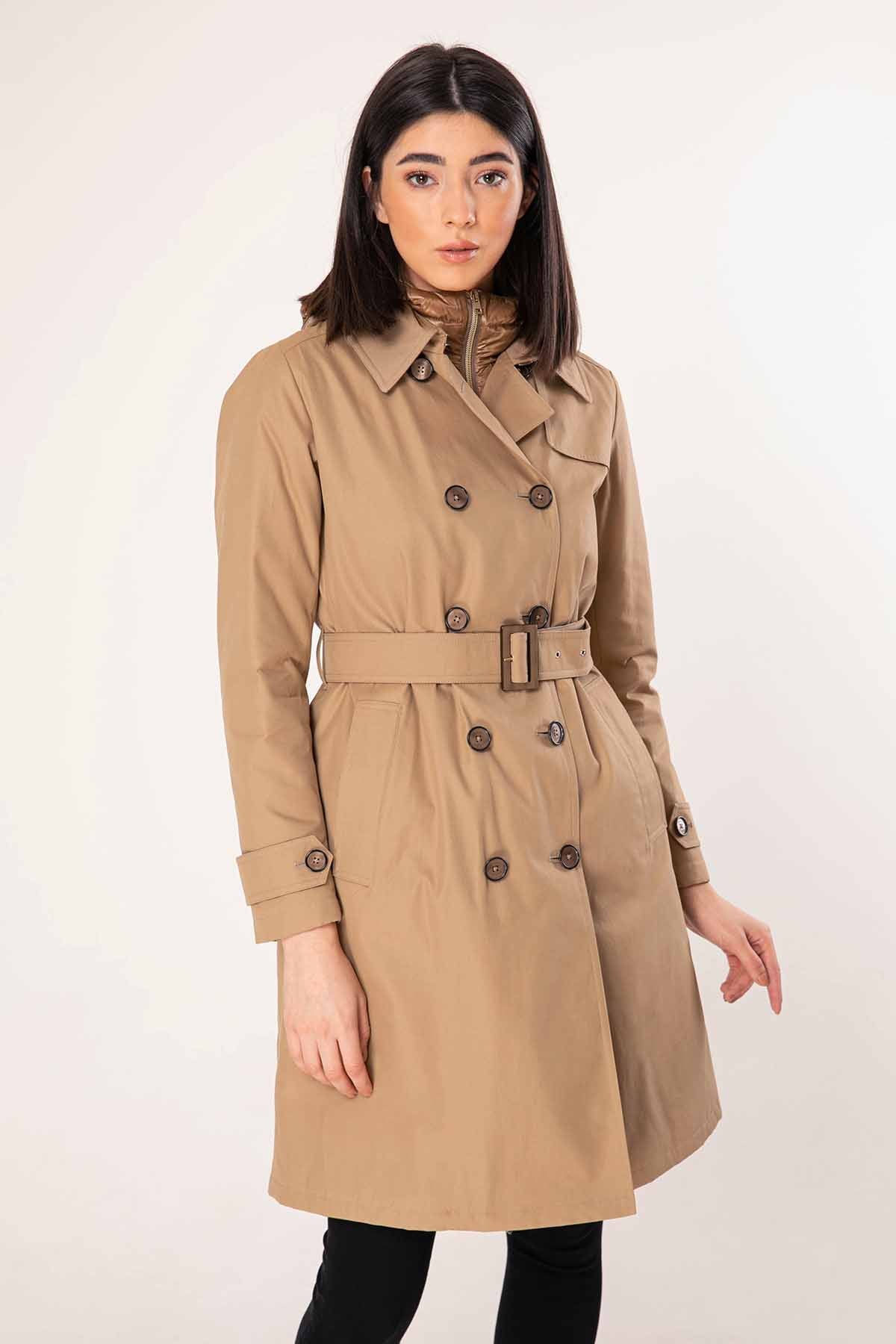 Herno Puffer İçli Trençkot-Libas Trendy Fashion Store