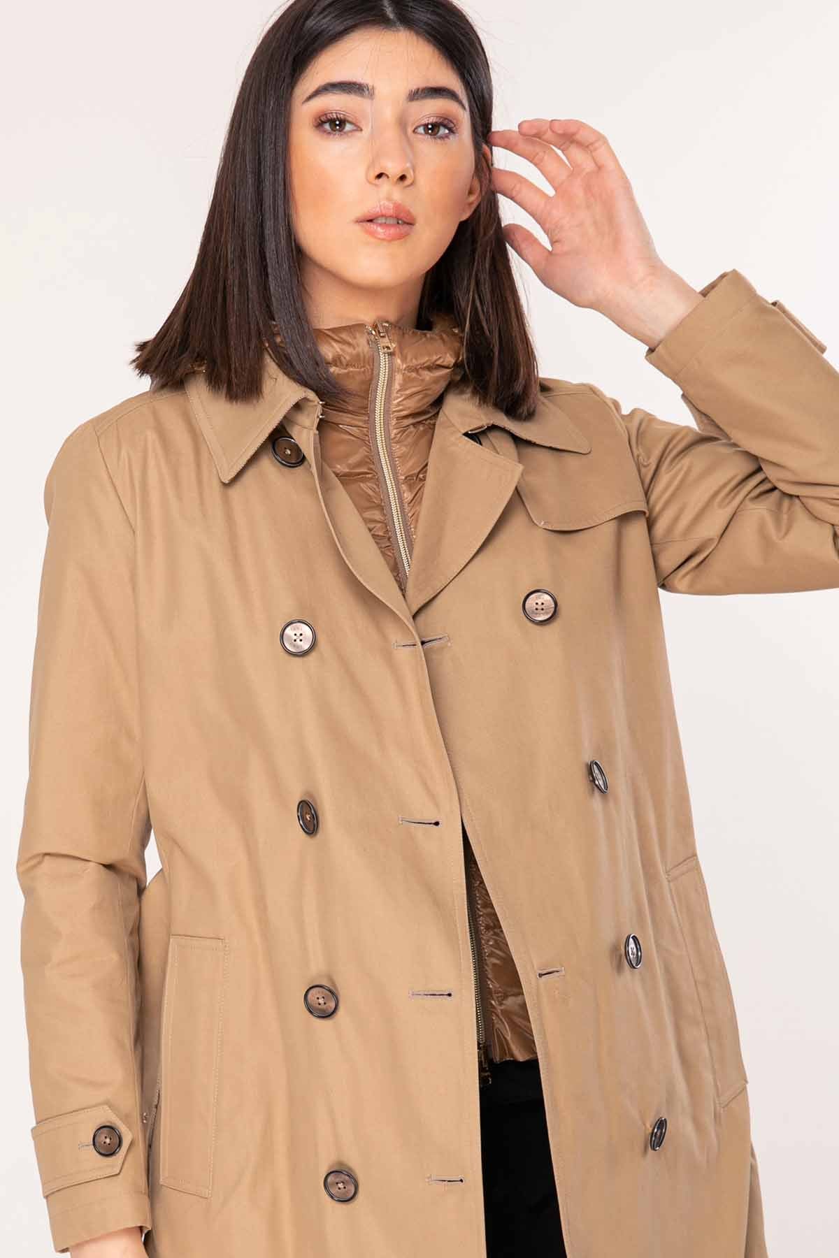 Herno Puffer İçli Trençkot-Libas Trendy Fashion Store