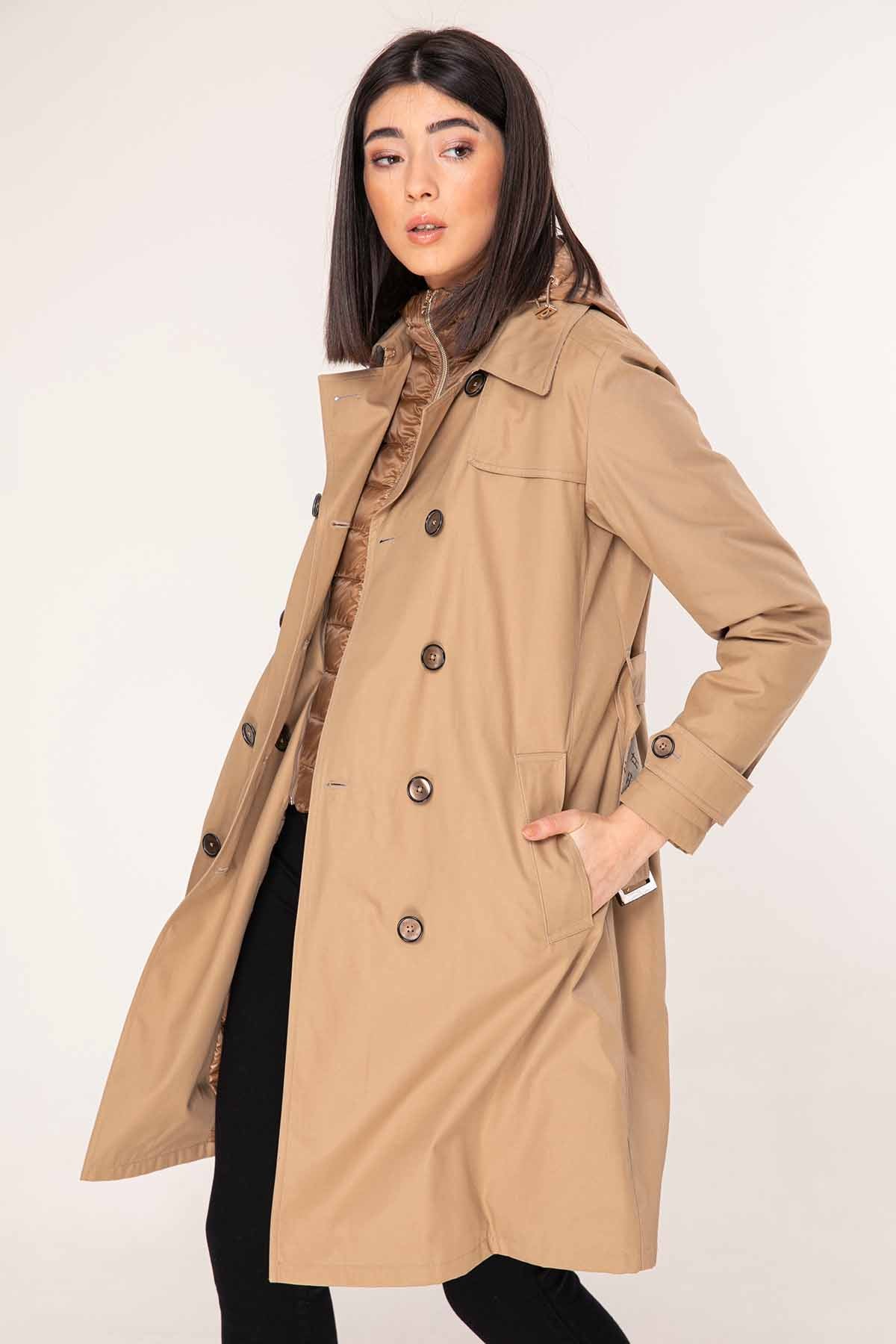 Herno Puffer İçli Trençkot-Libas Trendy Fashion Store