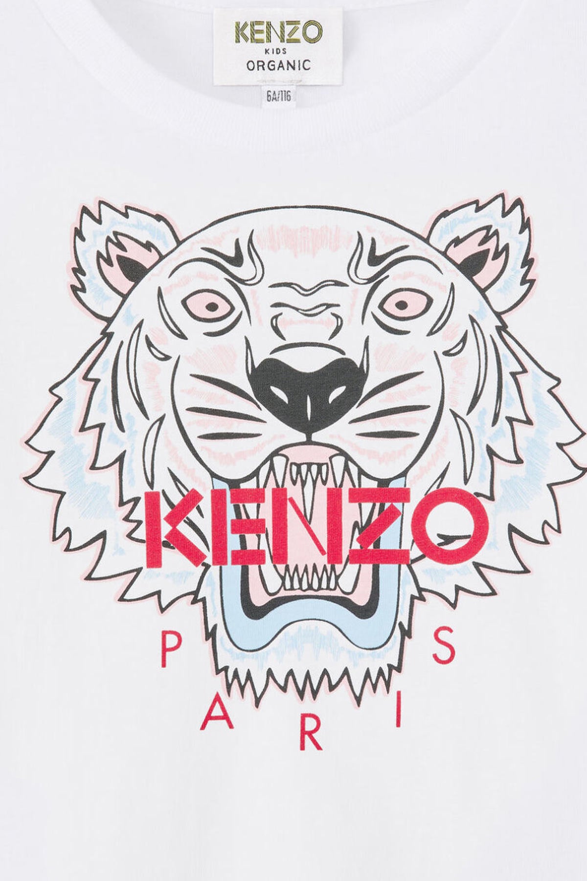 Kenzo 3-10 Yaş Kız Kaplan Logolu T-shirt-Libas Trendy Fashion Store
