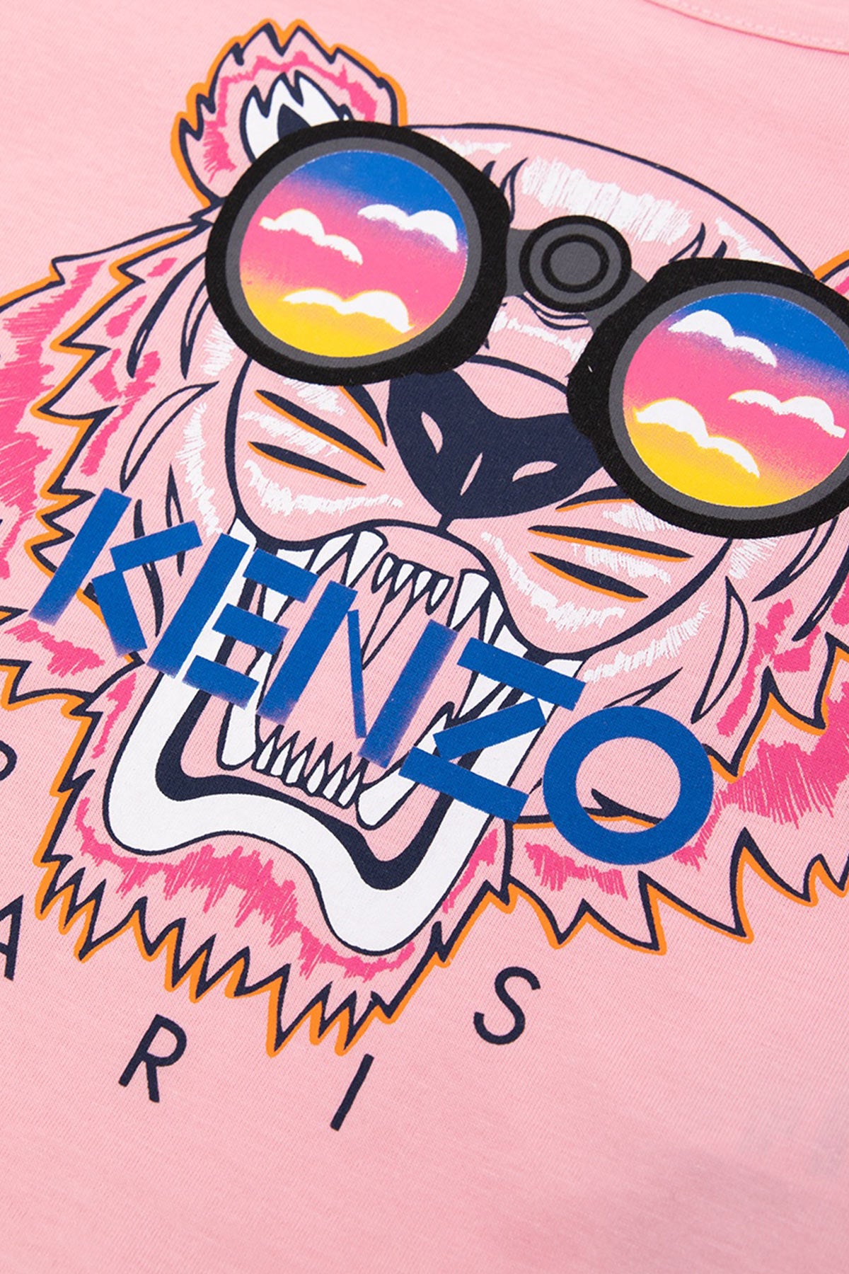 Kenzo 9 Ay - 24 Ay Kız Kaplan Logolu Uzun Kollu T-shirt-Libas Trendy Fashion Store