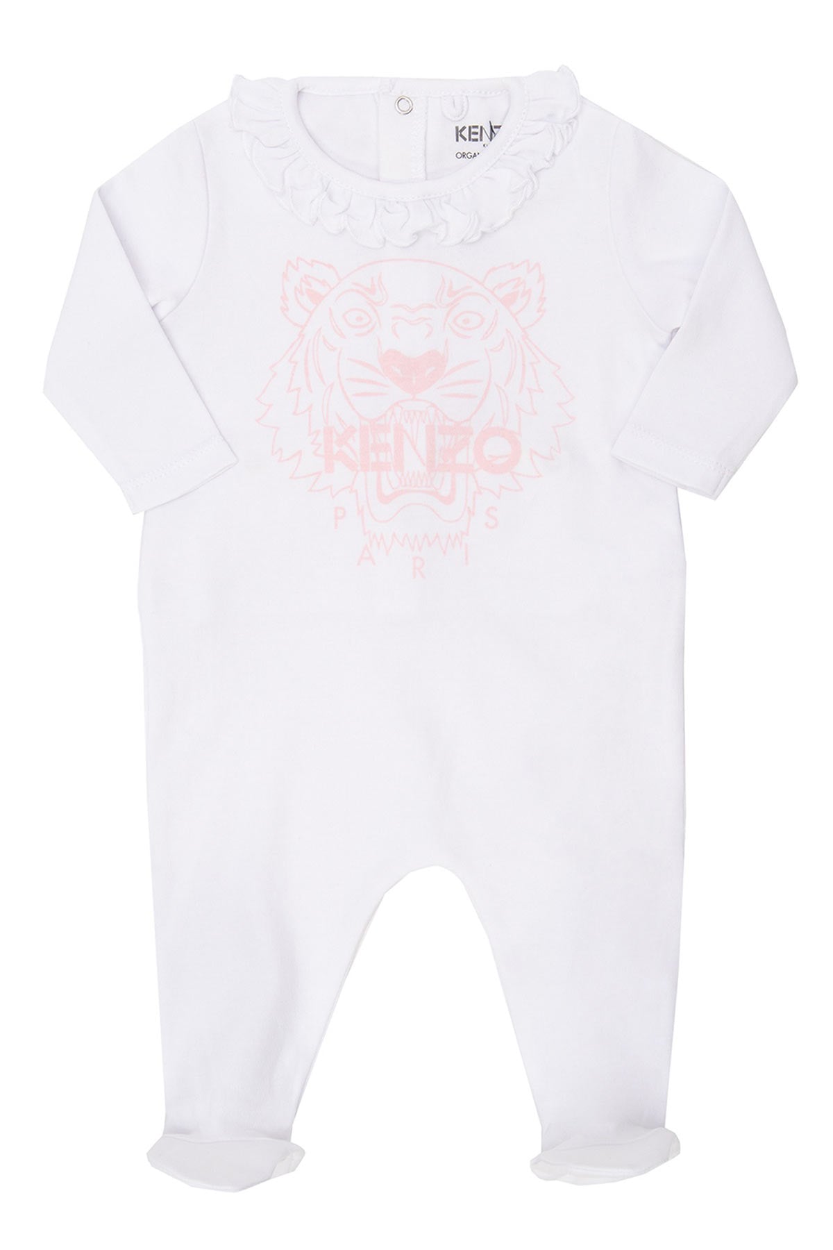 Kenzo 6-12 Ay Kız Kaplan Logolu ve Monogram Tulum Set-Libas Trendy Fashion Store