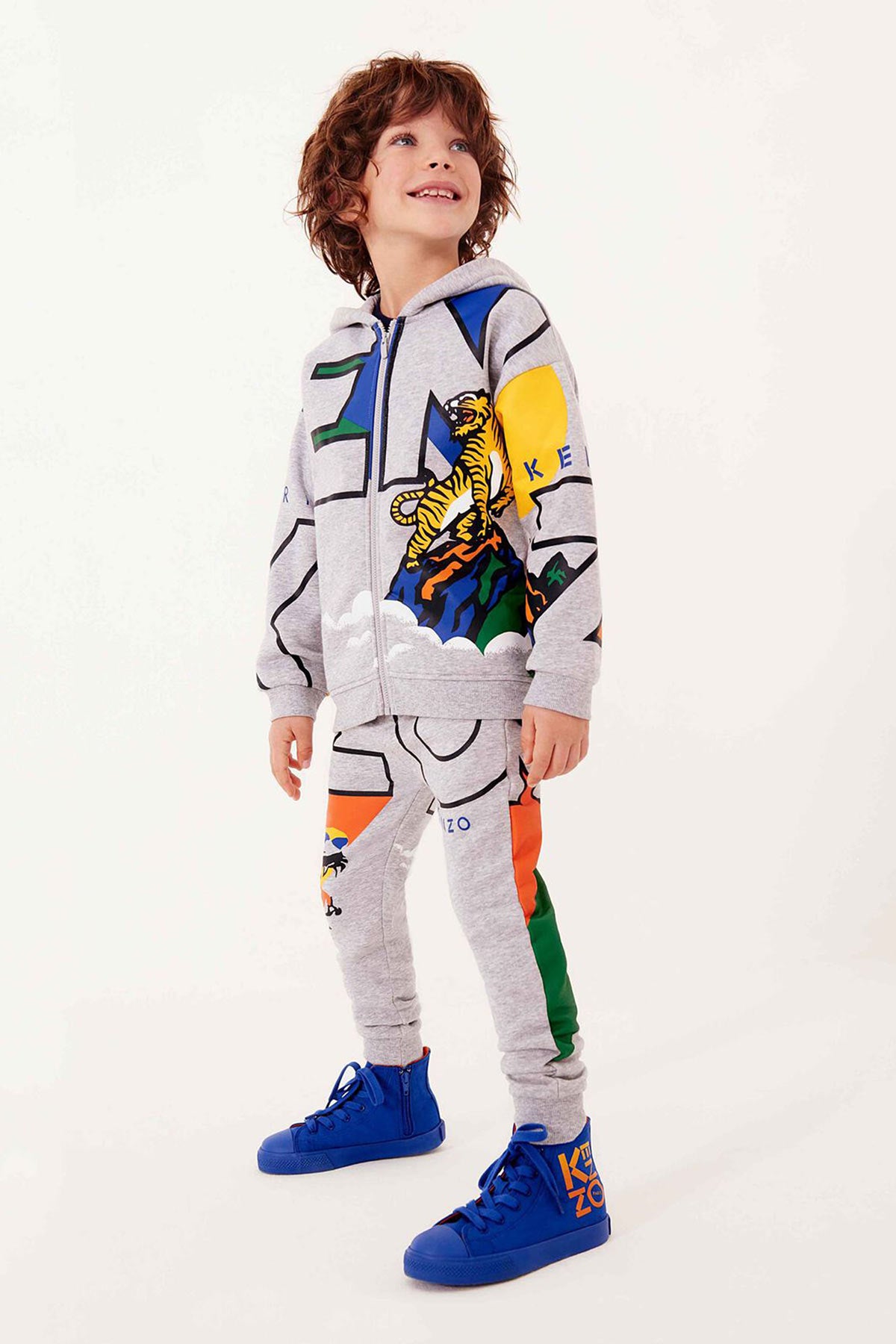 Kenzo 4-10 Yaş Erkek Kaplan Logolu Eşofman Altı-Libas Trendy Fashion Store