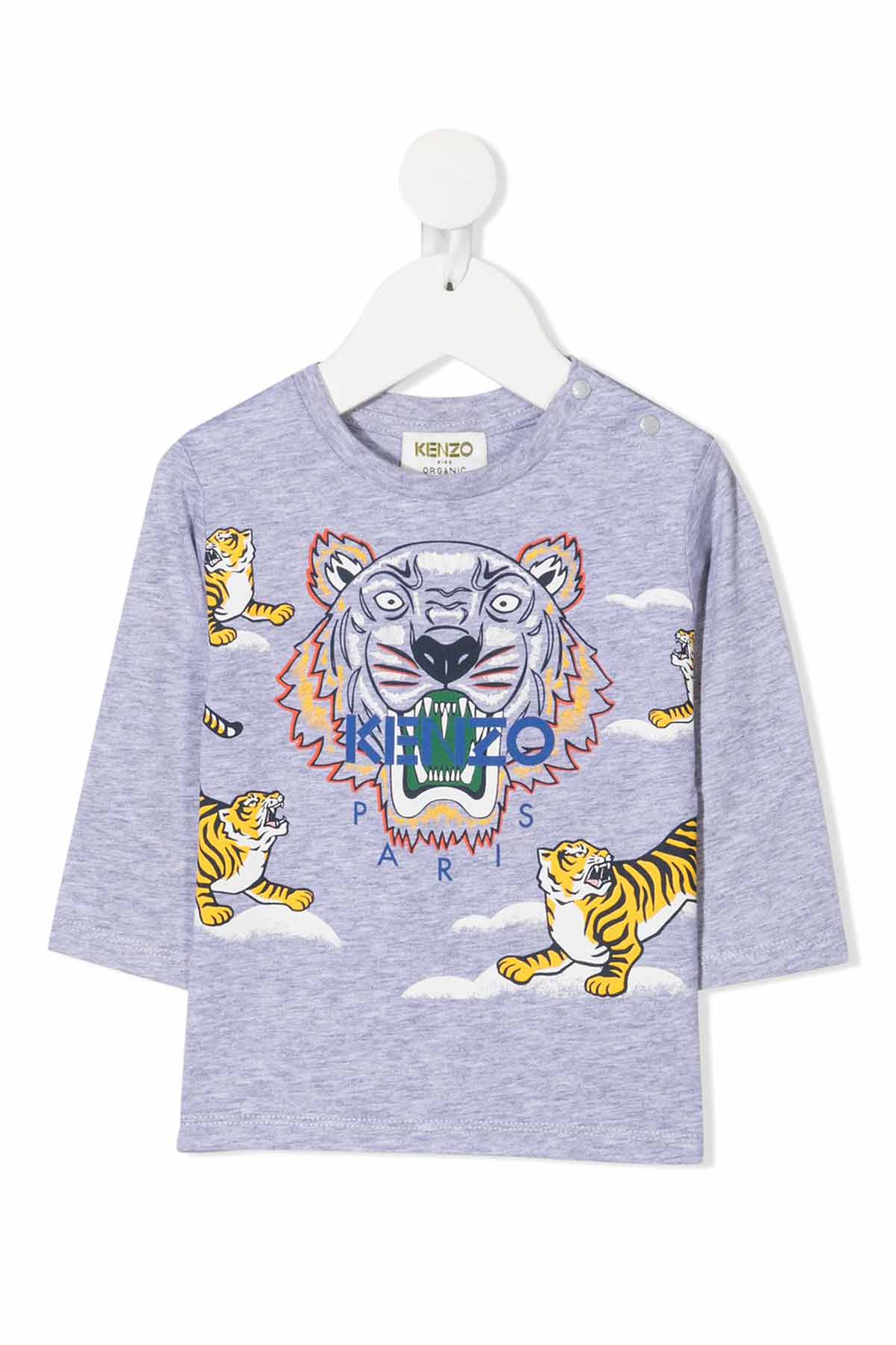Kenzo 9 Ay - 2 Yaş Erkek Kaplan Logolu T-shirt-Libas Trendy Fashion Store
