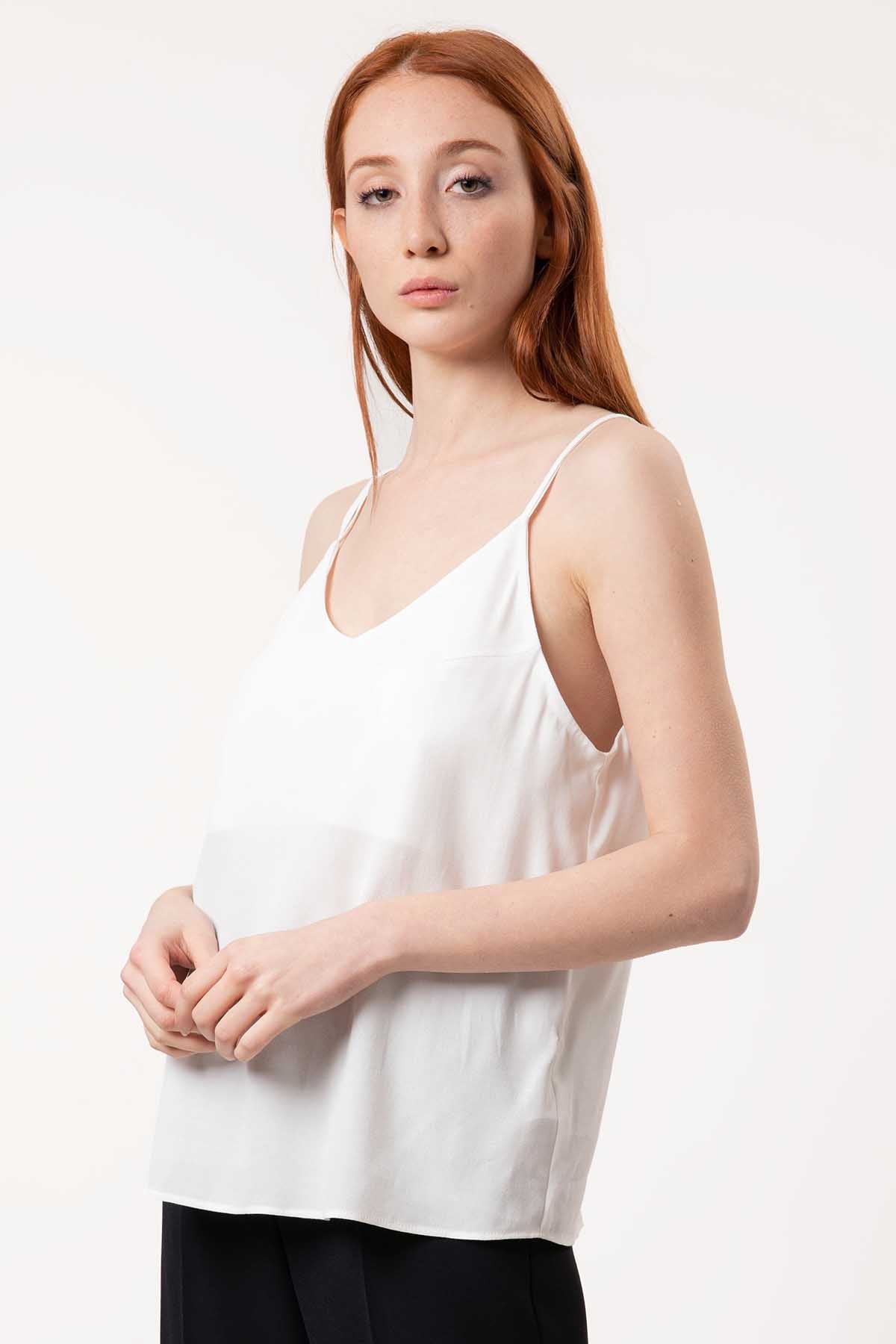 Mapa V Yaka Askılı Bluz-Libas Trendy Fashion Store