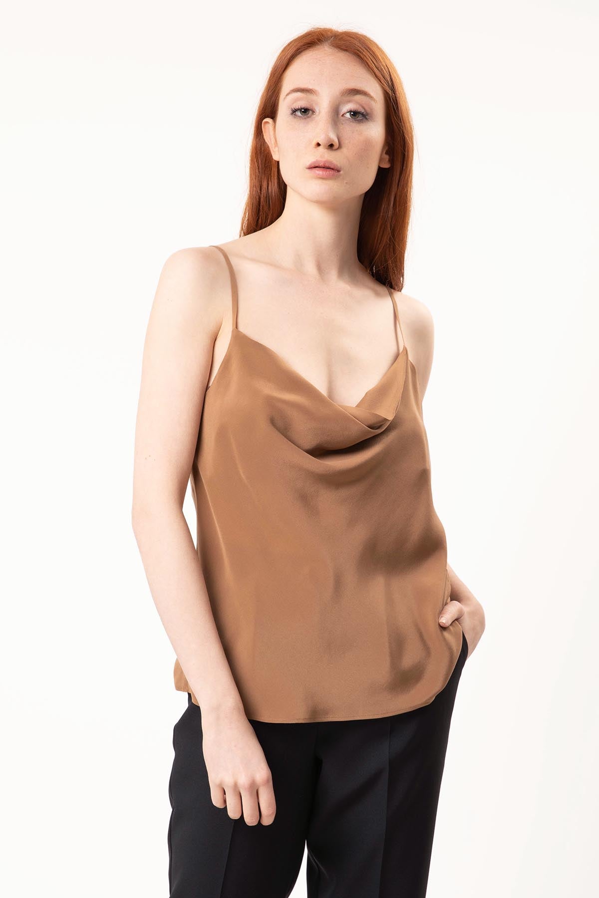 Mapa Degaje Yaka Askılı Bluz-Libas Trendy Fashion Store