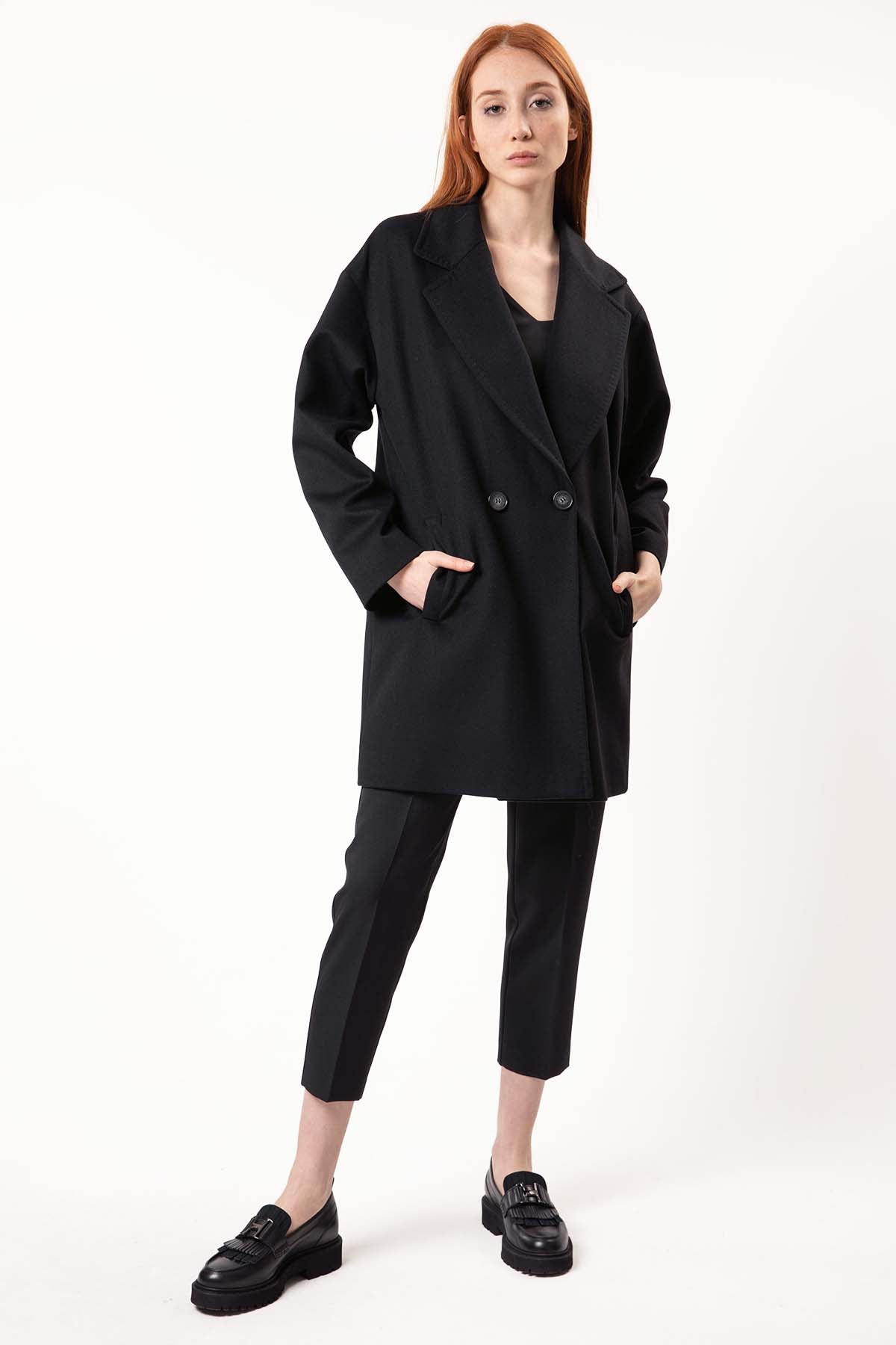 Mapa Kaşmirli Kruvaze Manto-Libas Trendy Fashion Store