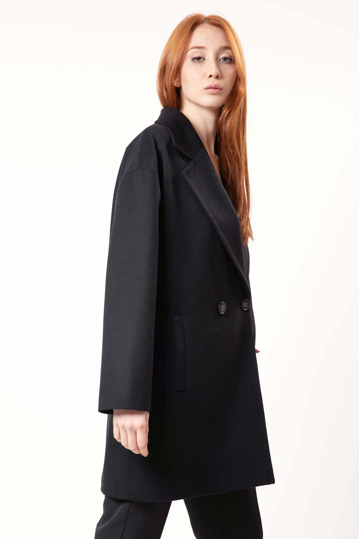 Mapa Kaşmirli Kruvaze Manto-Libas Trendy Fashion Store