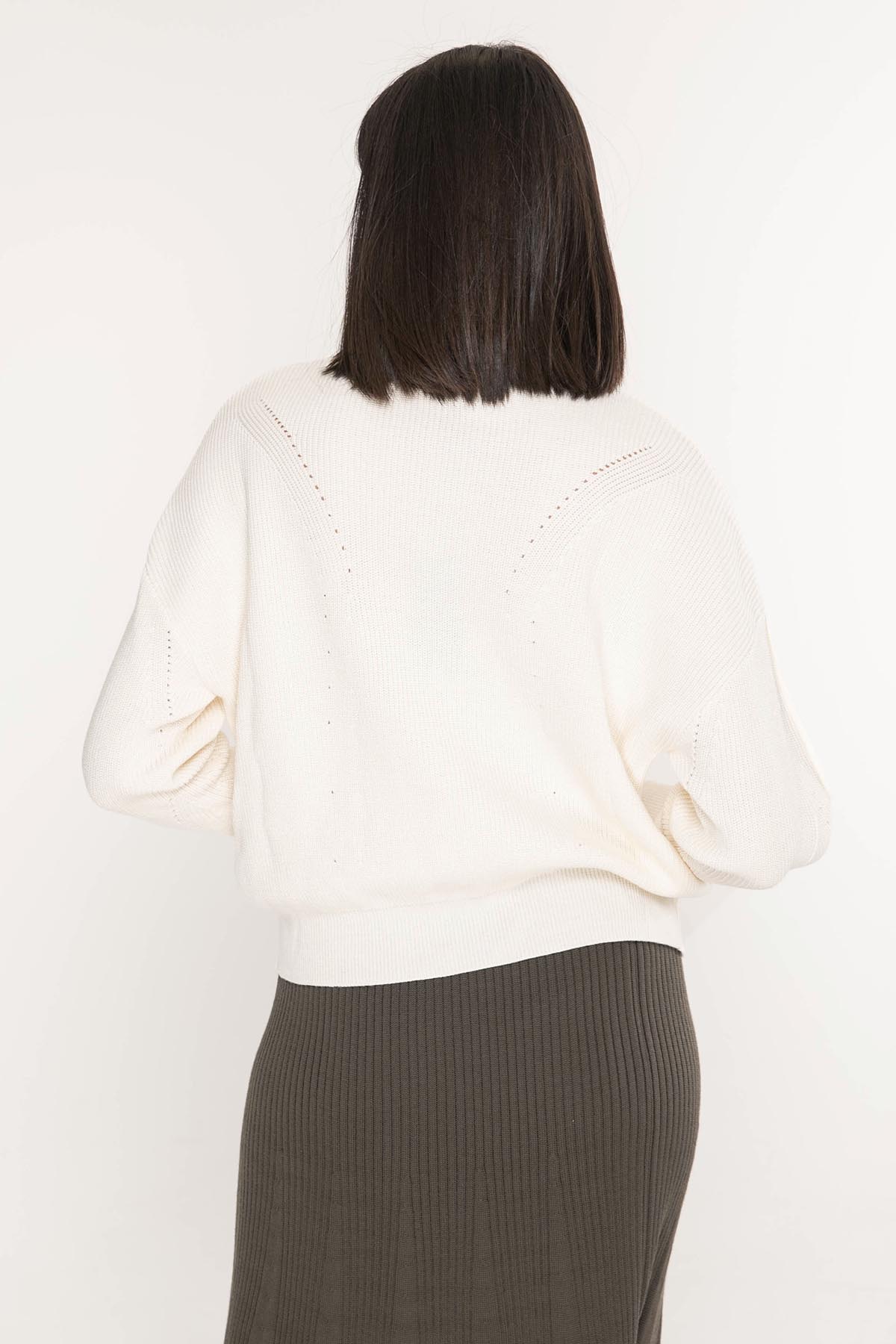 Crea Concept Yuvarlak Yaka Düşük Omuz Triko-Libas Trendy Fashion Store