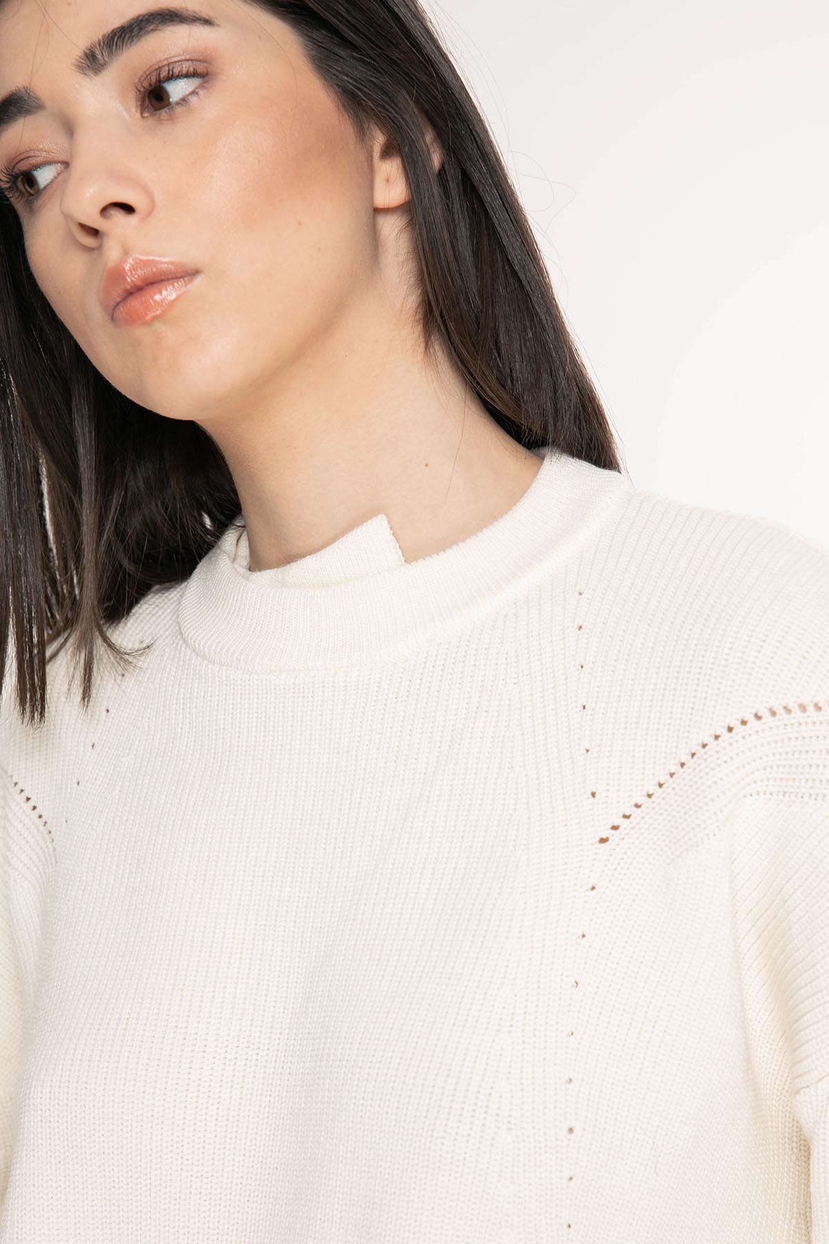 Crea Concept Yuvarlak Yaka Düşük Omuz Triko-Libas Trendy Fashion Store