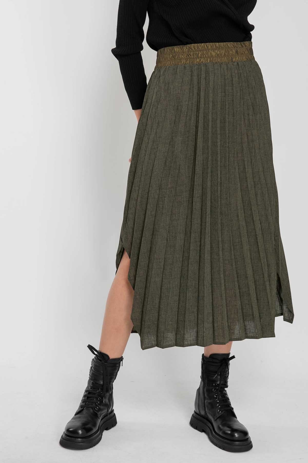 Crea Concept Pileli Midi Etek-Libas Trendy Fashion Store