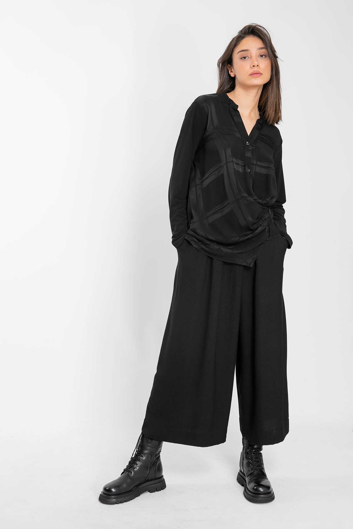 Crea Concept Düğmeli Hakim Yaka Bluz-Libas Trendy Fashion Store