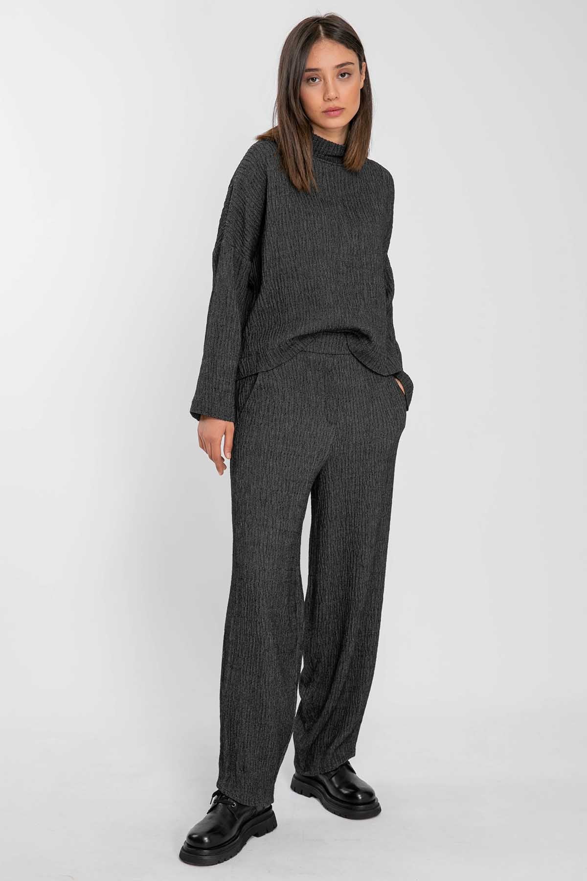 Crea Concept Geniş Paça Gofre Pantolon-Libas Trendy Fashion Store