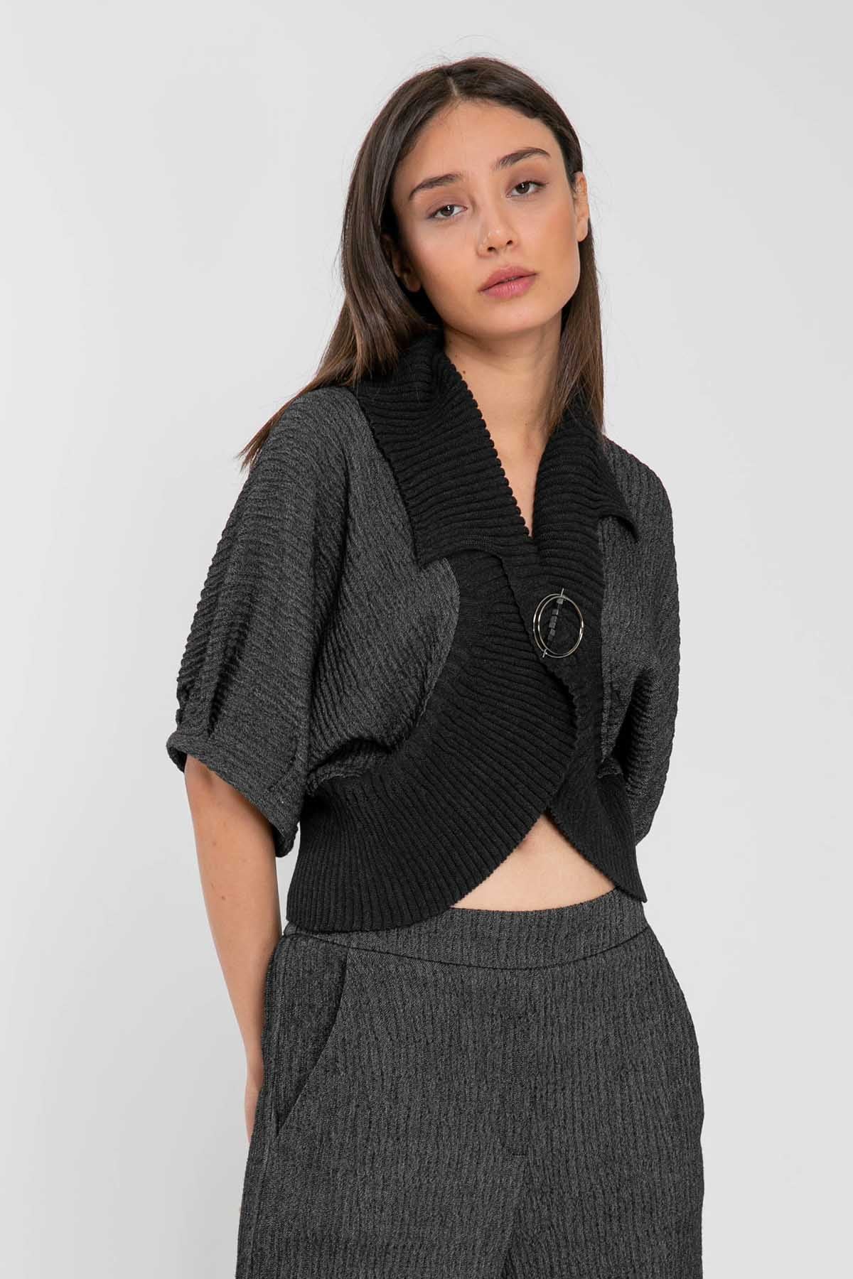 Crea Concept Crop Triko Ceket-Libas Trendy Fashion Store