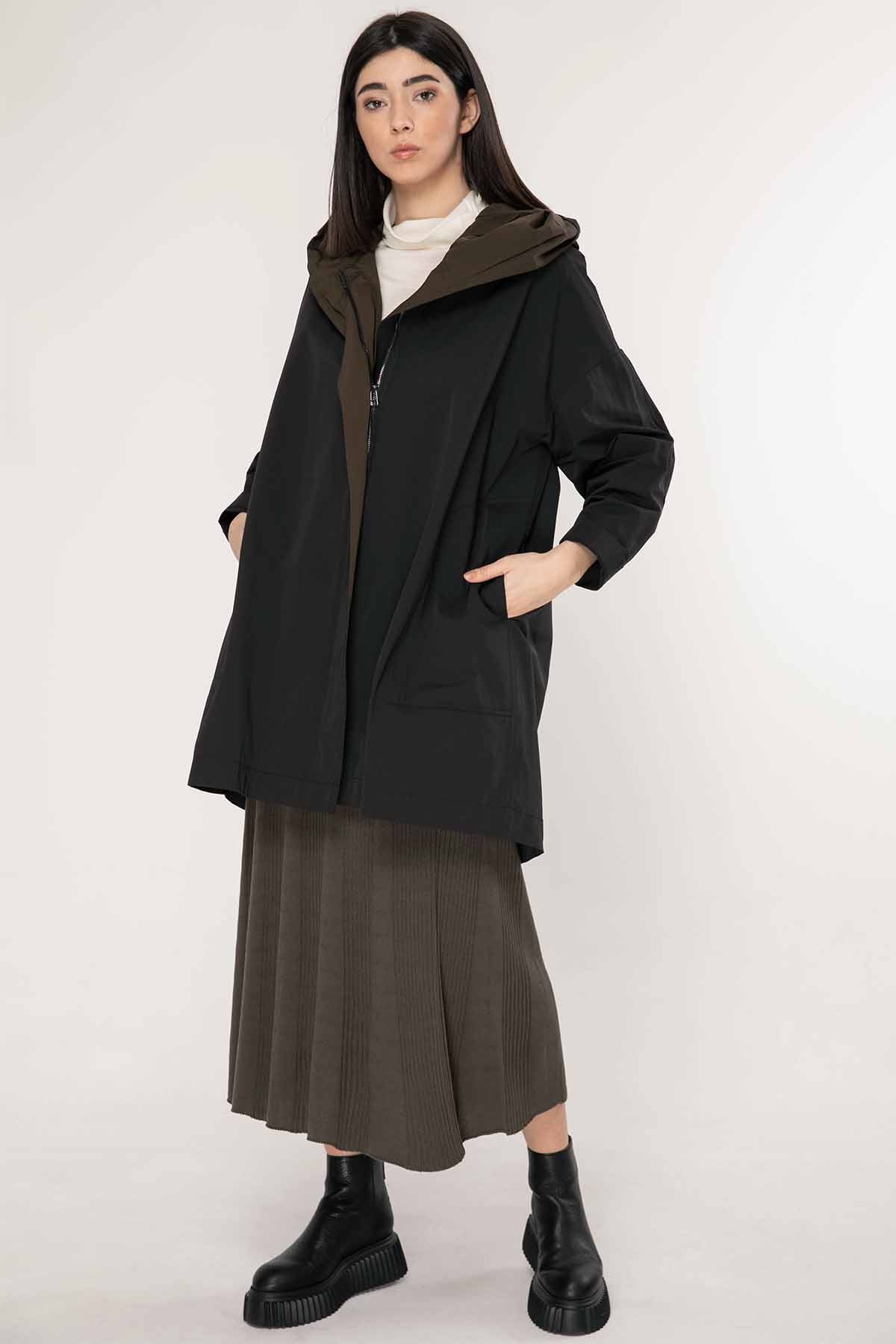 Crea Concept Fermuarlı Trençkot-Libas Trendy Fashion Store