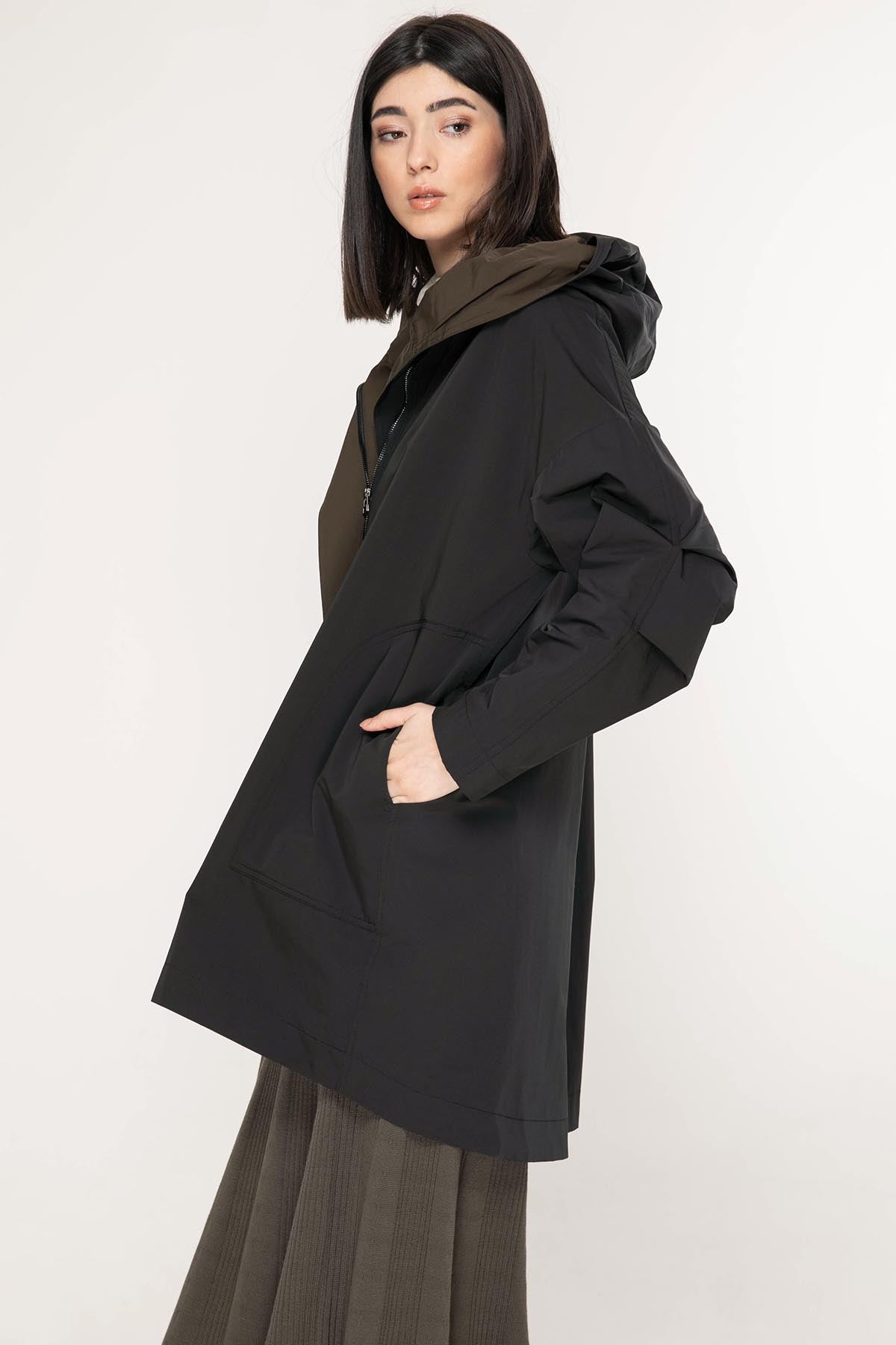 Crea Concept Fermuarlı Trençkot-Libas Trendy Fashion Store