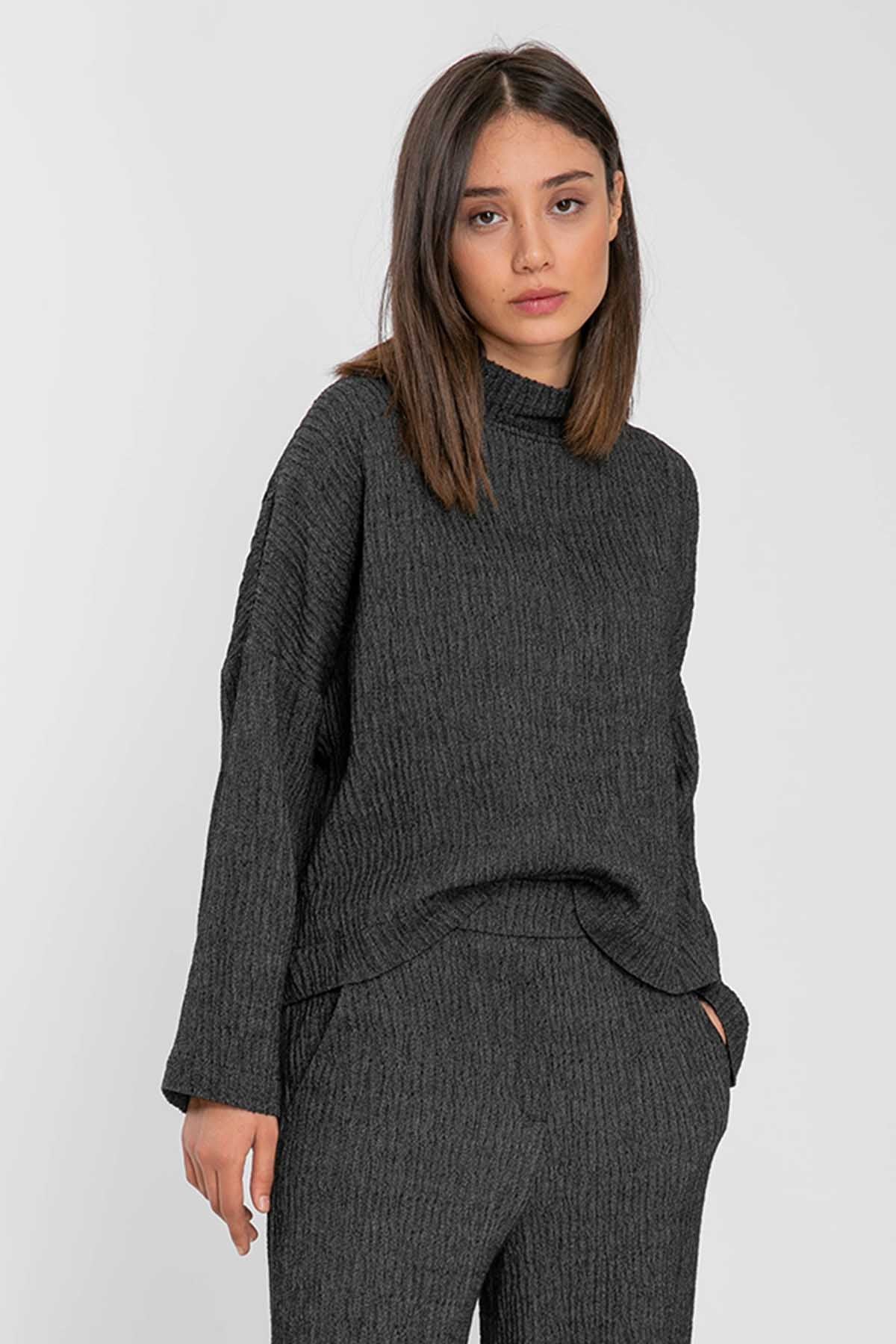 Crea Concept Yarım Balıkçı Yaka Triko-Libas Trendy Fashion Store