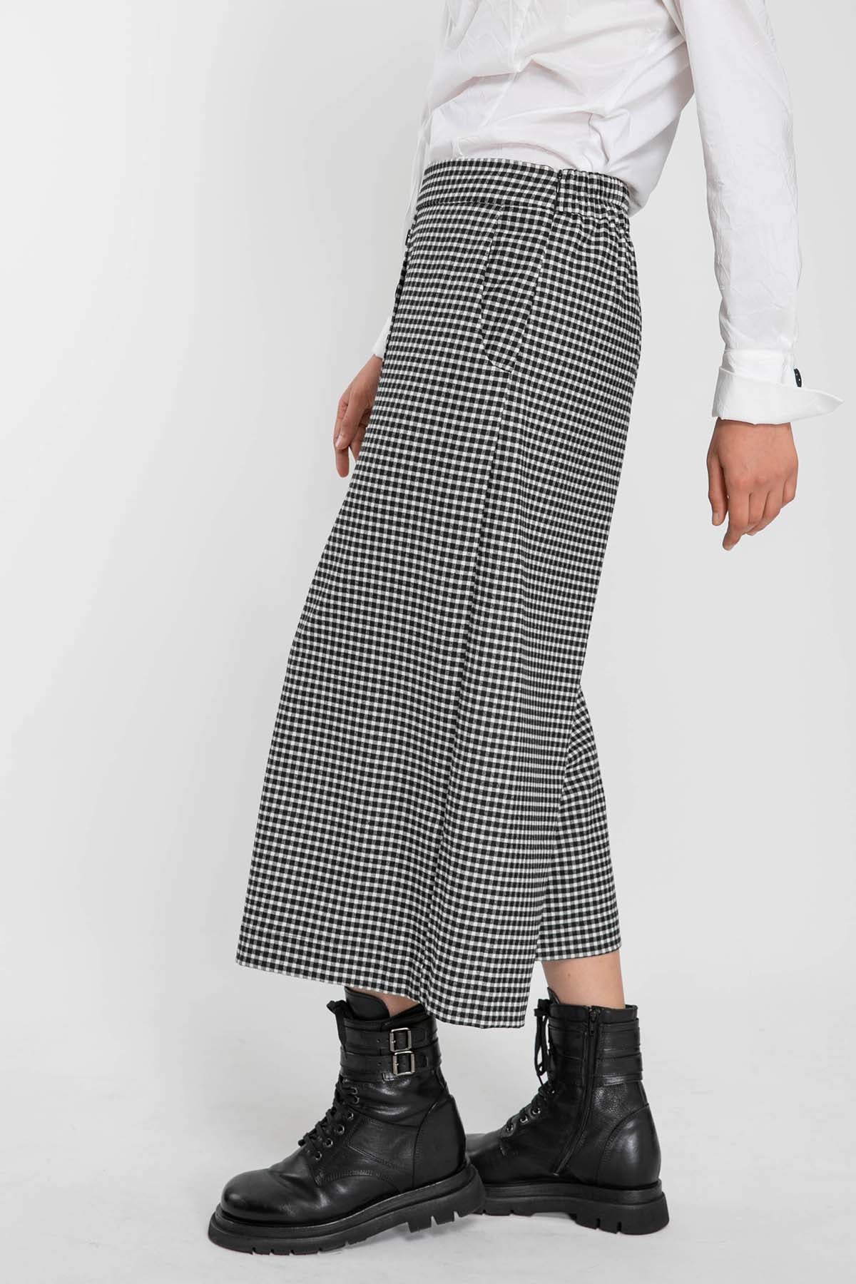 Crea Concept Yüksek Bel Pötikare Pantolon-Libas Trendy Fashion Store