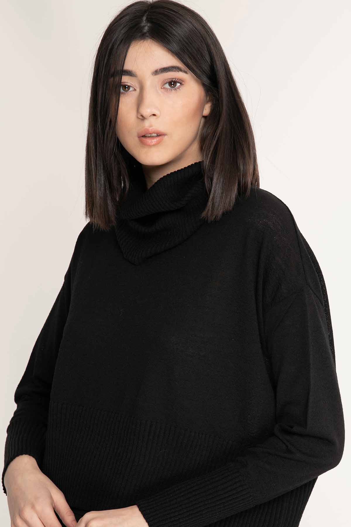 Crea Concept Yaka Aksesuarlı Triko-Libas Trendy Fashion Store