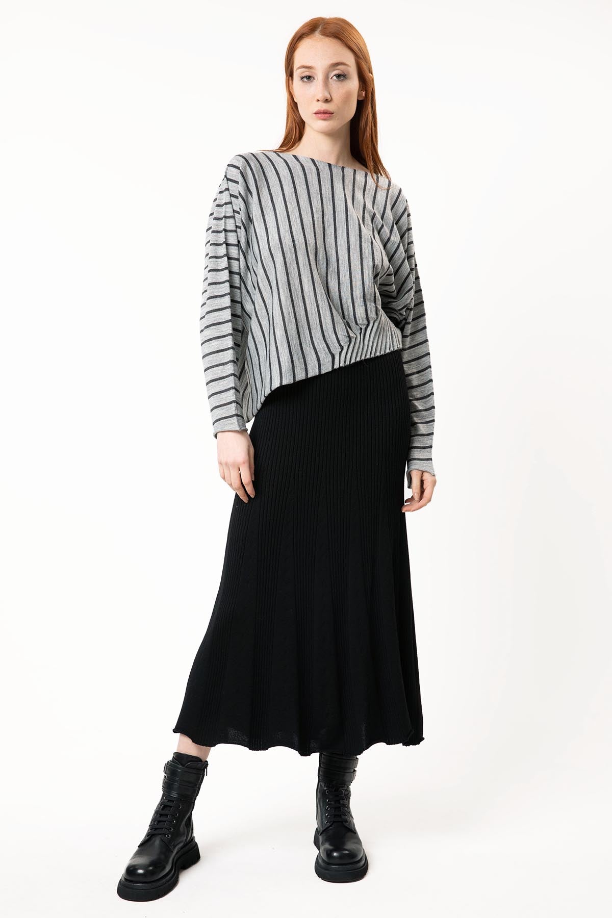 Crea Concept Çizgili Triko-Libas Trendy Fashion Store