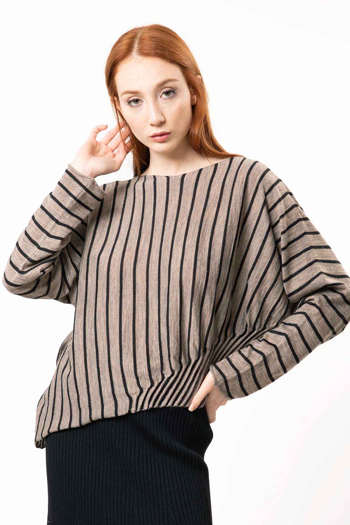 Crea Concept Çizgili Triko-Libas Trendy Fashion Store