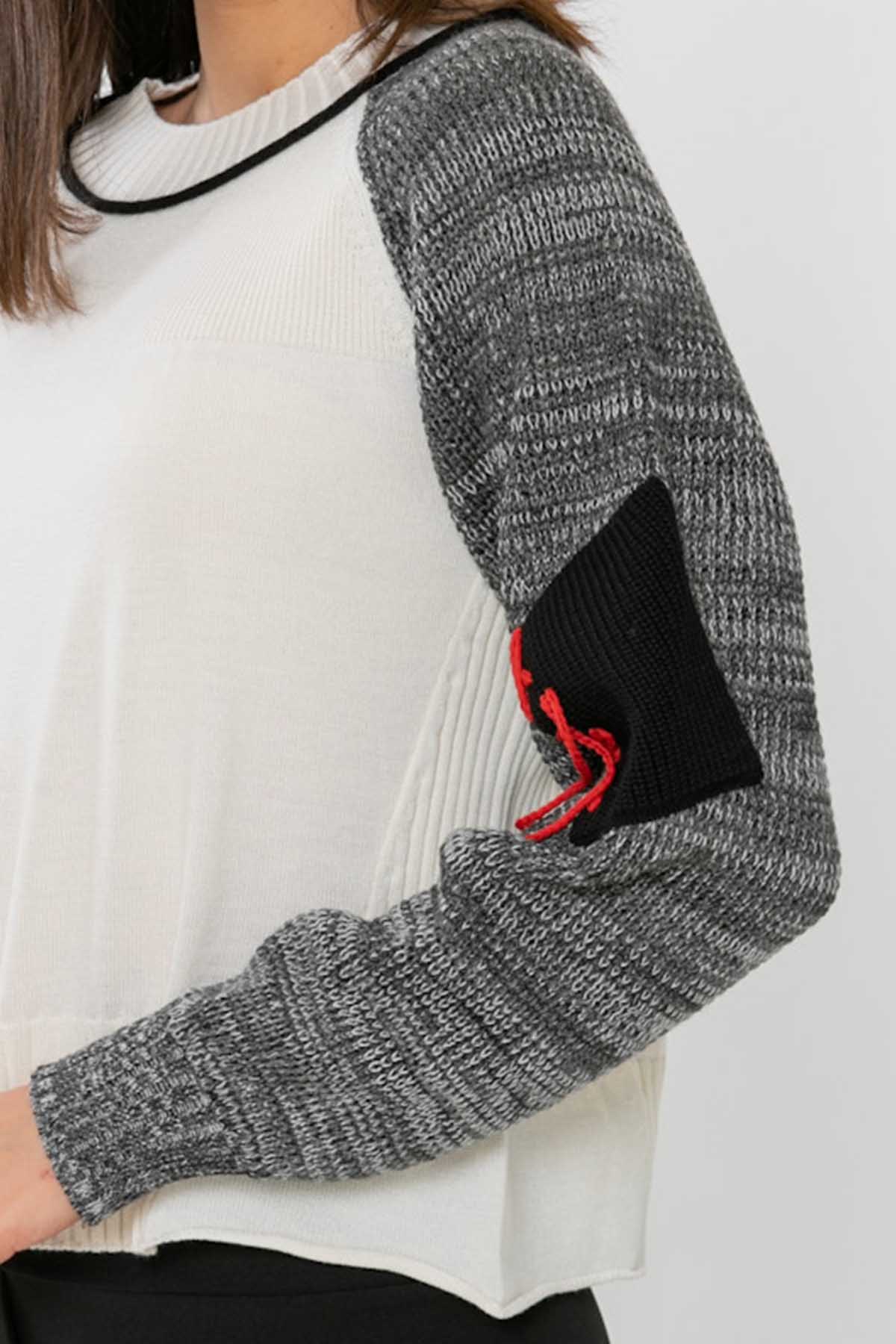 Crea Concept Patchwork Kollu Triko-Libas Trendy Fashion Store