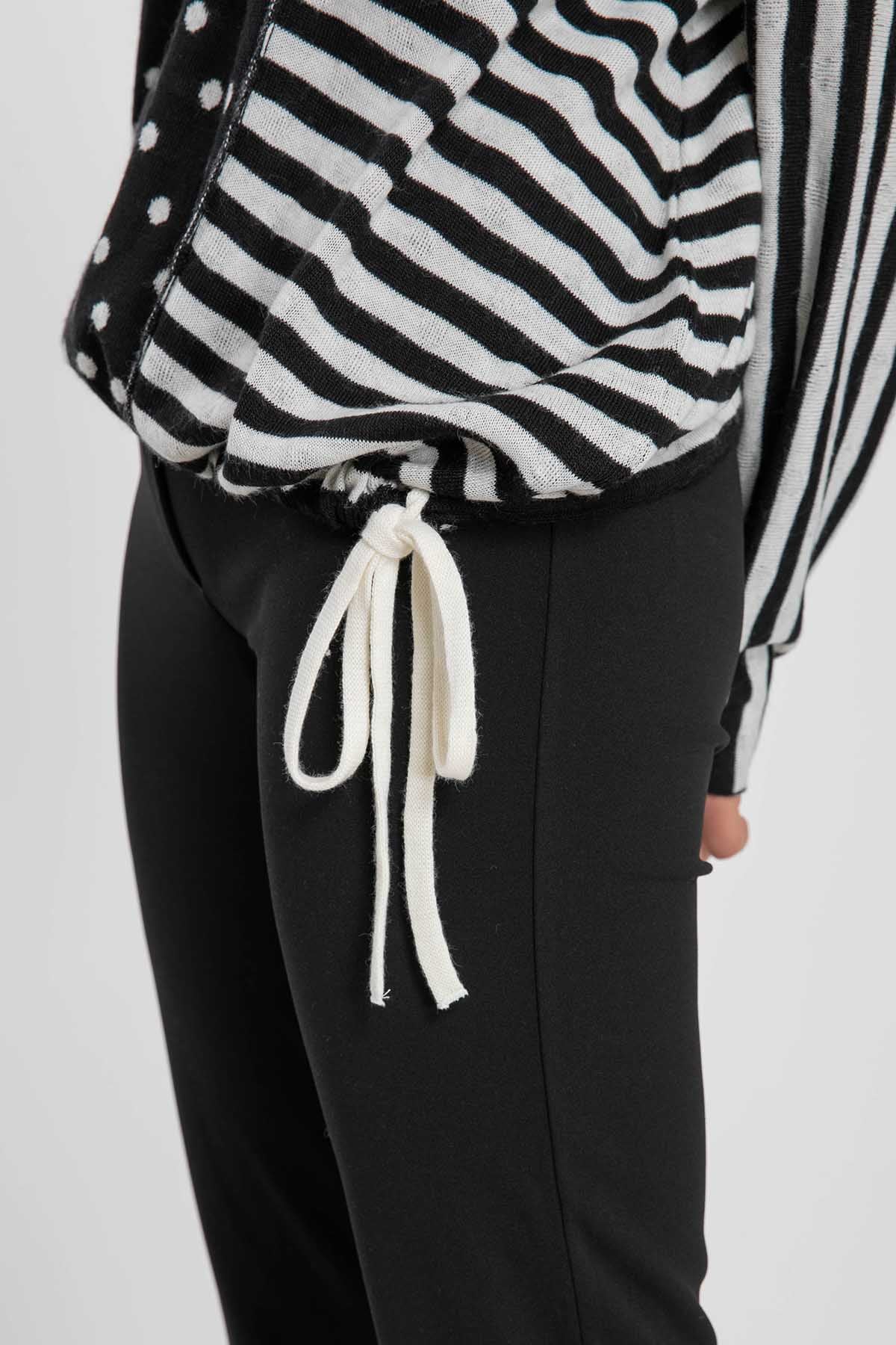 Crea Concept Şal Yaka Belden Büzgülü Triko-Libas Trendy Fashion Store