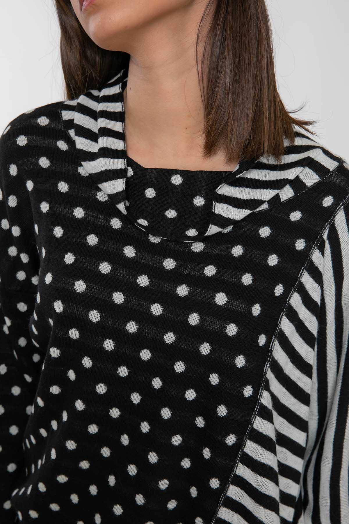 Crea Concept Şal Yaka Belden Büzgülü Triko-Libas Trendy Fashion Store