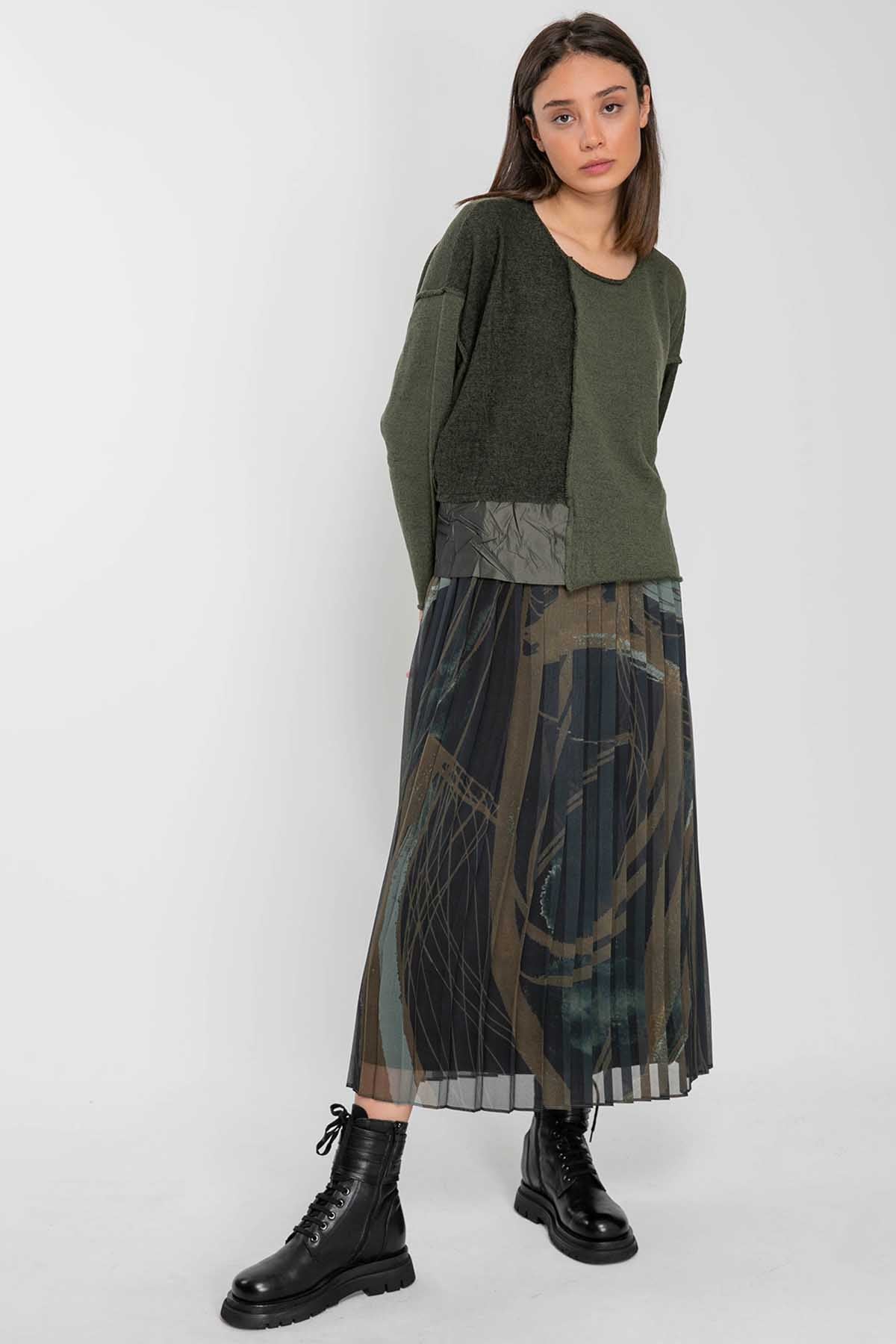 Crea Concept Pileli Midi Etek-Libas Trendy Fashion Store