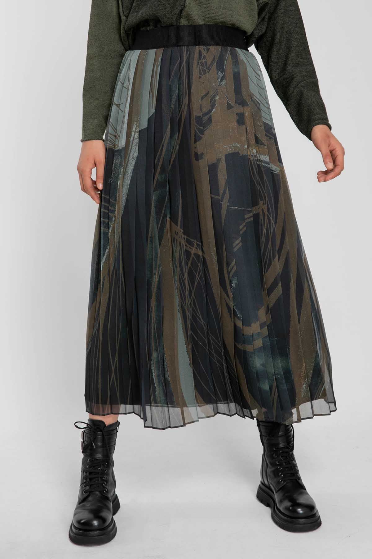 Crea Concept Pileli Midi Etek-Libas Trendy Fashion Store