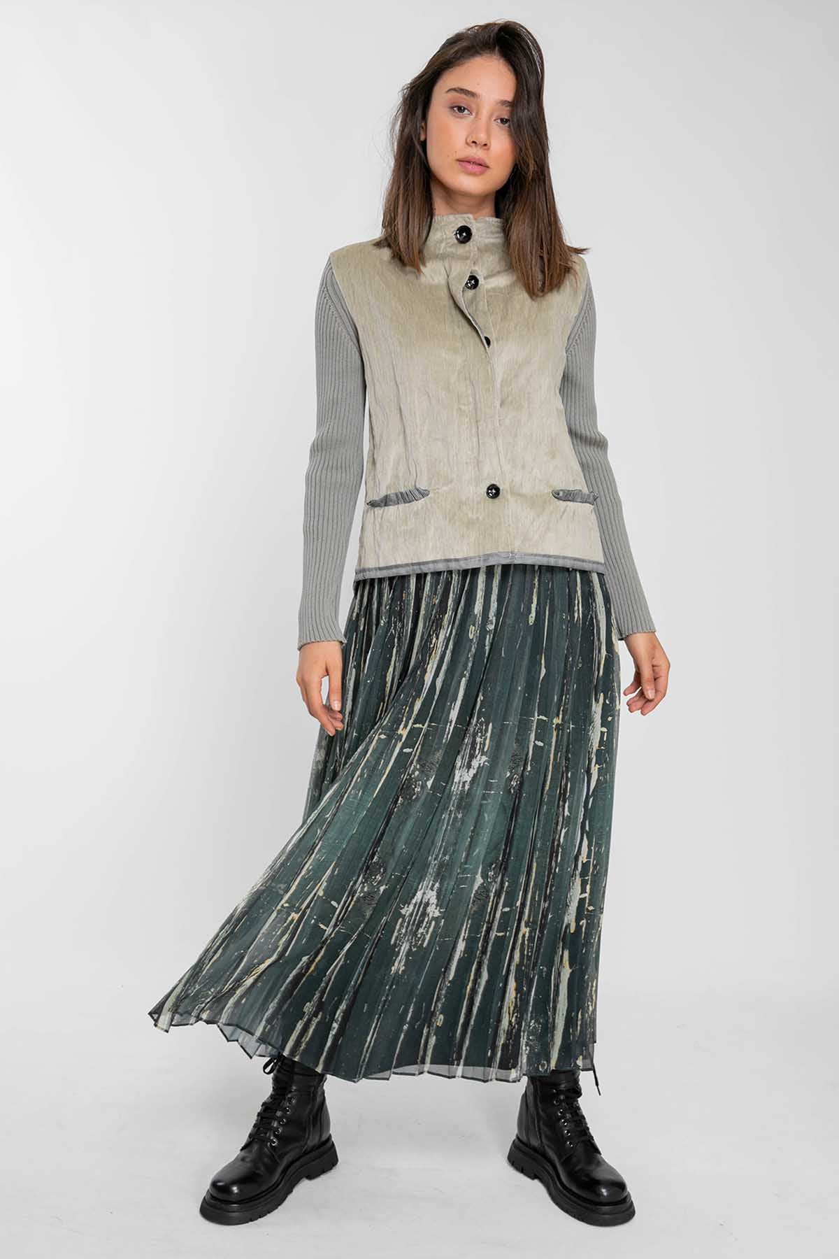 Crea Concept Pileli Midi Etek-Libas Trendy Fashion Store