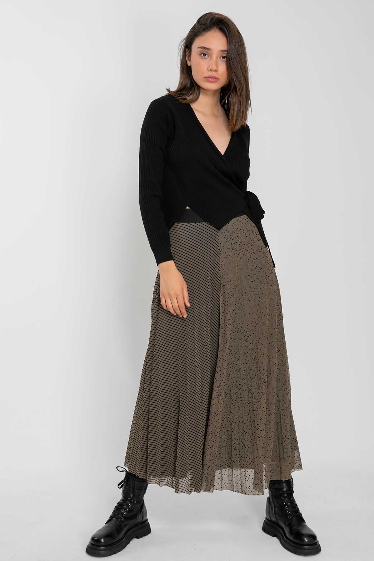 Crea Concept Pileli Midi Etek-Libas Trendy Fashion Store