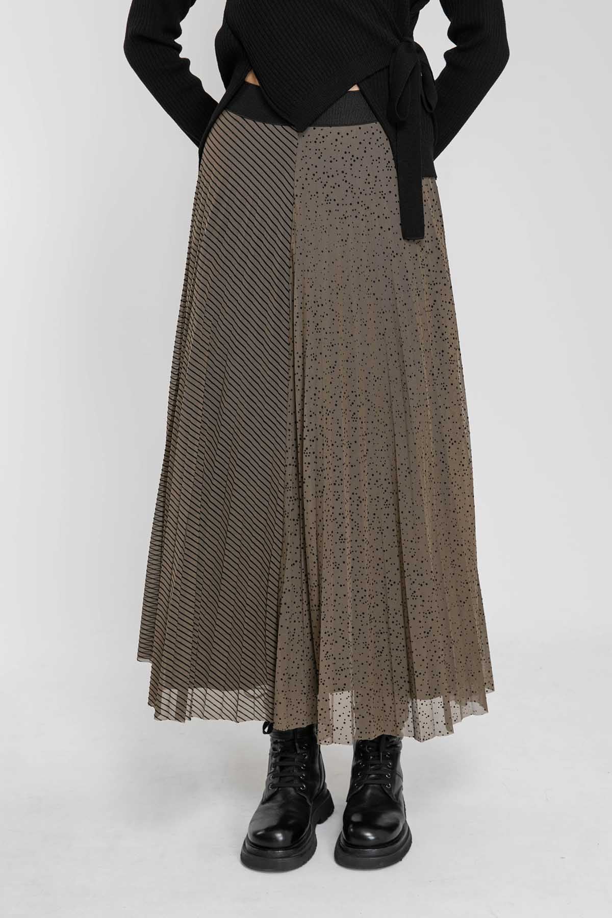 Crea Concept Pileli Midi Etek-Libas Trendy Fashion Store