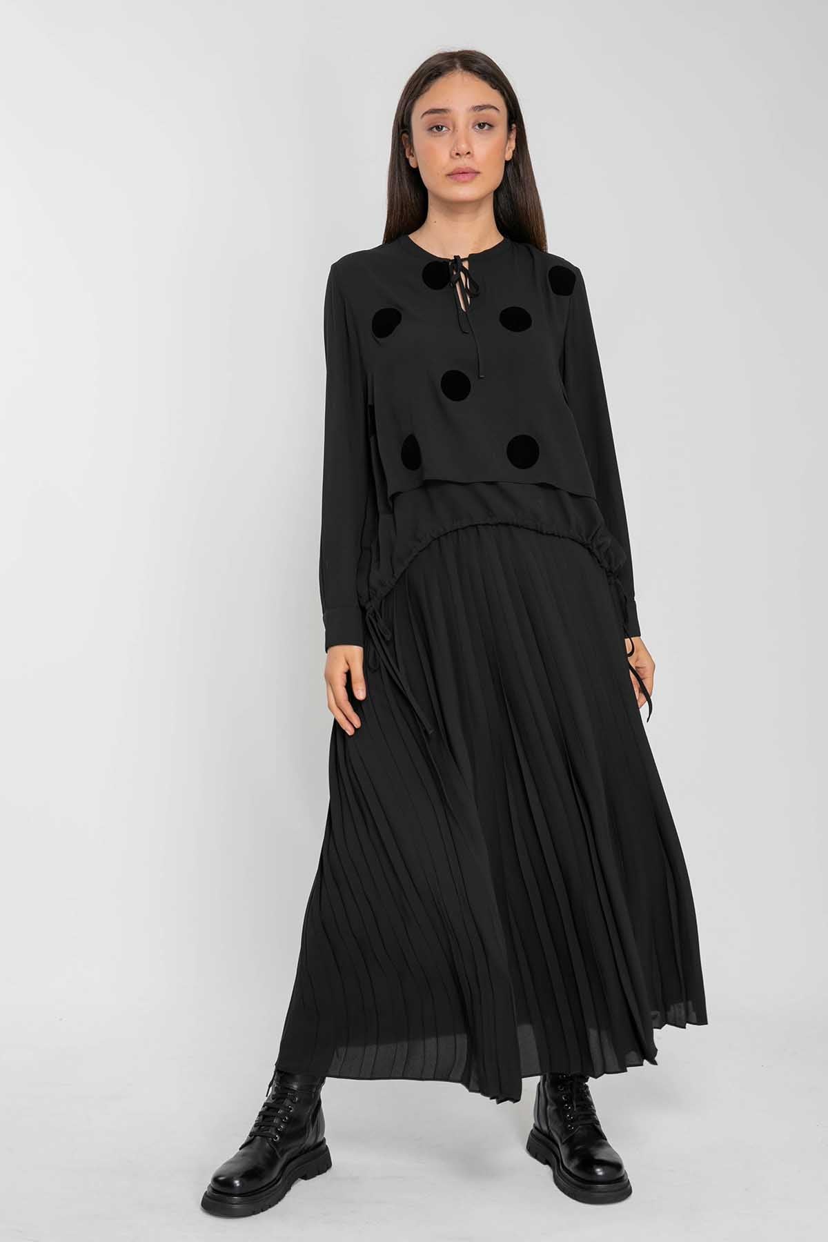 Crea Concept Pileli Midi Etek-Libas Trendy Fashion Store