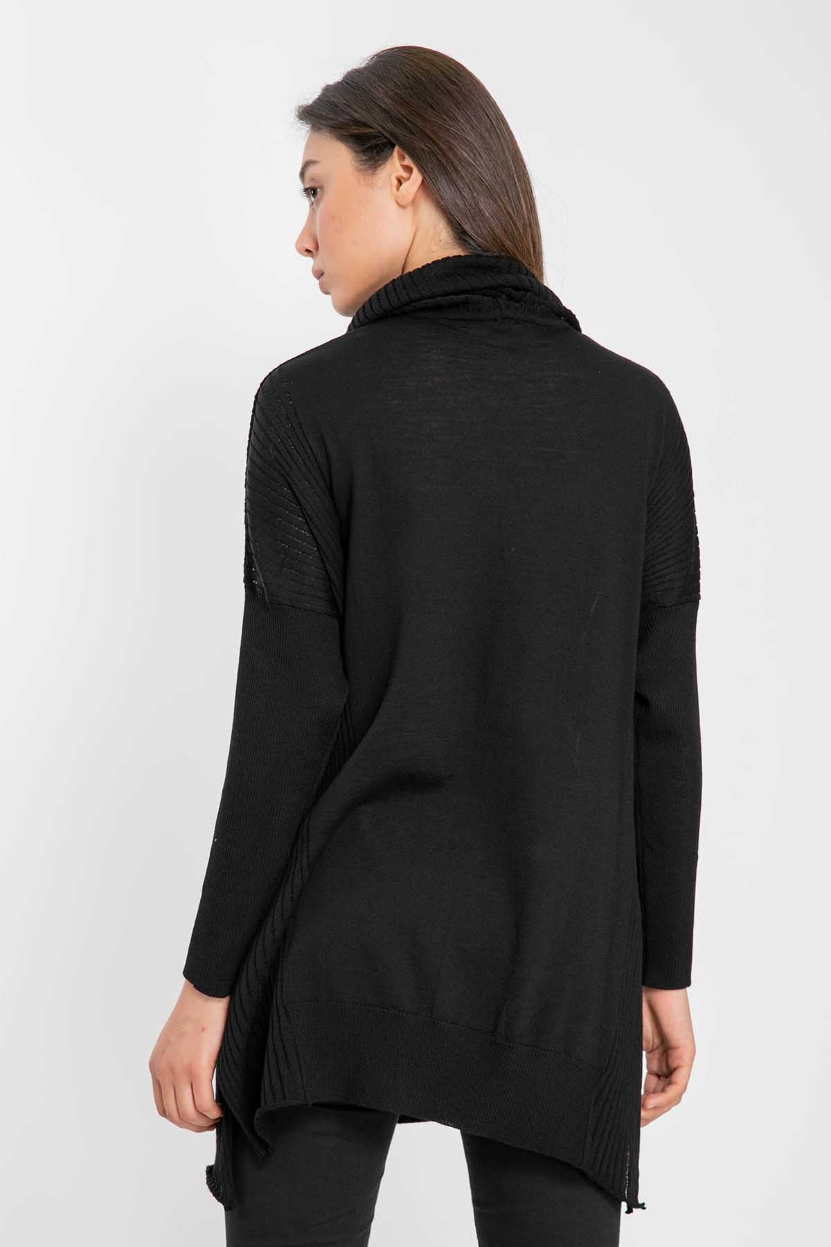 Crea Concept Şal Yaka Düşük Omuz Triko-Libas Trendy Fashion Store