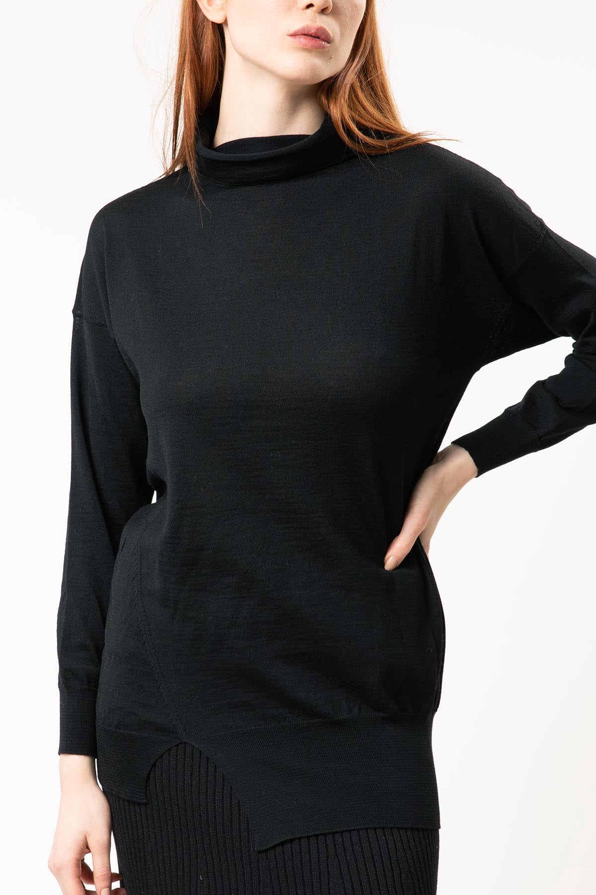 Crea Concept Asimetrik Etek Uçlu Triko-Libas Trendy Fashion Store