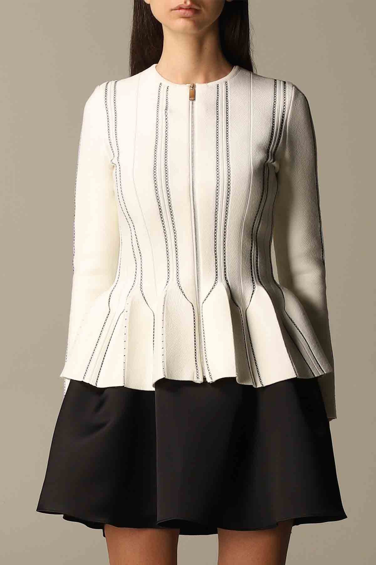 Elisabetta Franchi Etek Ucu Pileli Ceket-Libas Trendy Fashion Store