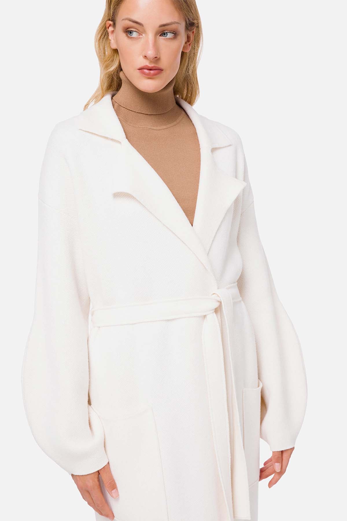 Elisabetta Franchi Oversize Kaşmirli Yün Manto-Libas Trendy Fashion Store