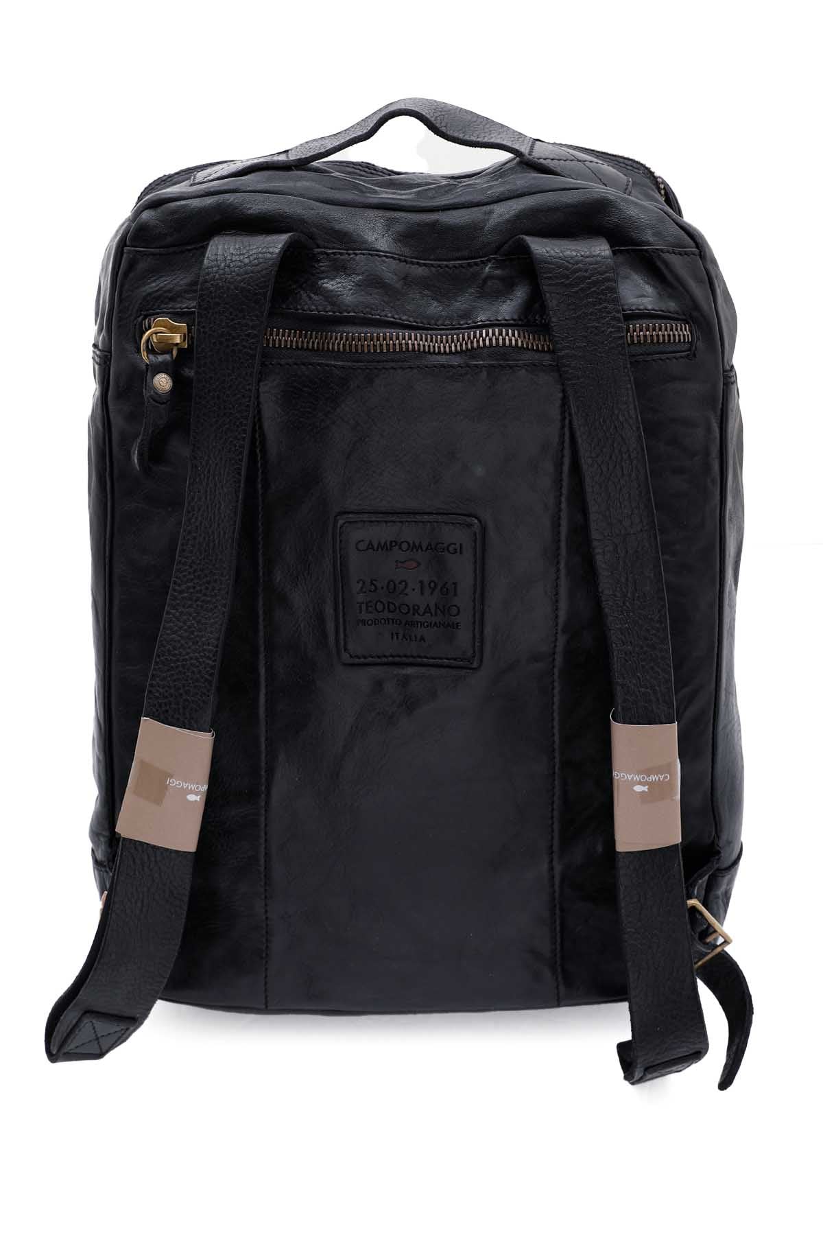 Campomaggi Çok Cepli Deri Sırt Çantası-Libas Trendy Fashion Store