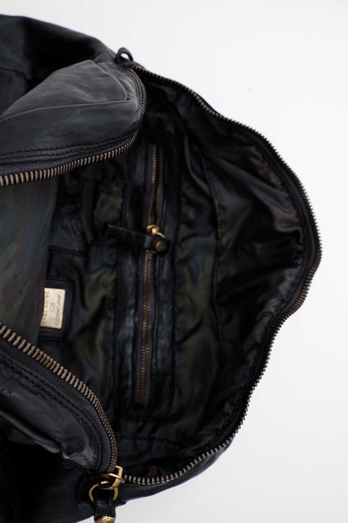 Campomaggi Çok Cepli Deri Sırt Çantası-Libas Trendy Fashion Store