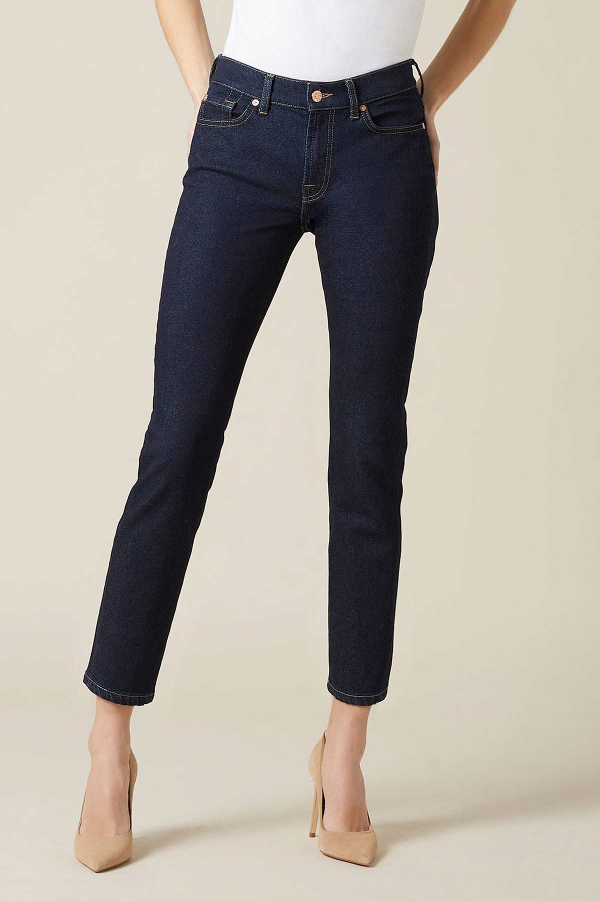 7 For All Mankind Roxanne Ankle Slim Fit Jeans-Libas Trendy Fashion Store