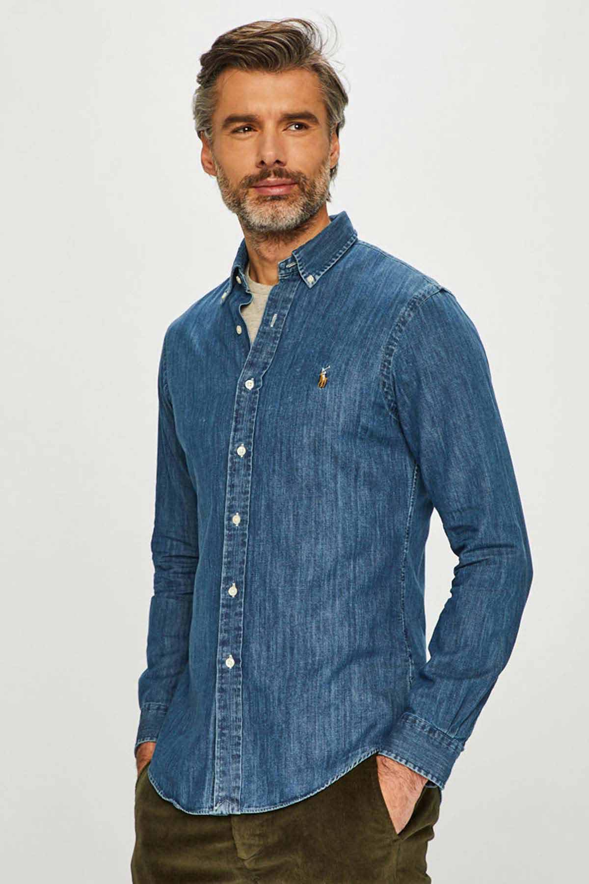 Polo Ralph Lauren Slim Fit Denim Gömlek-Libas Trendy Fashion Store