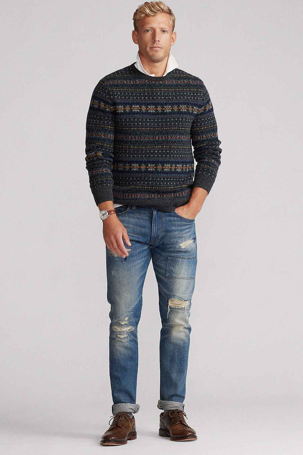 Polo Ralph Lauren Etnik Desenli Triko-Libas Trendy Fashion Store