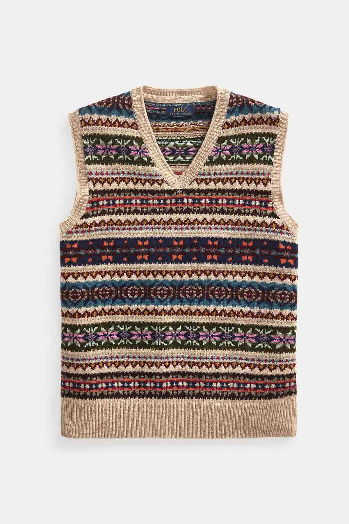 Polo Ralph Lauren Etnik Desenli Triko Yelek-Libas Trendy Fashion Store