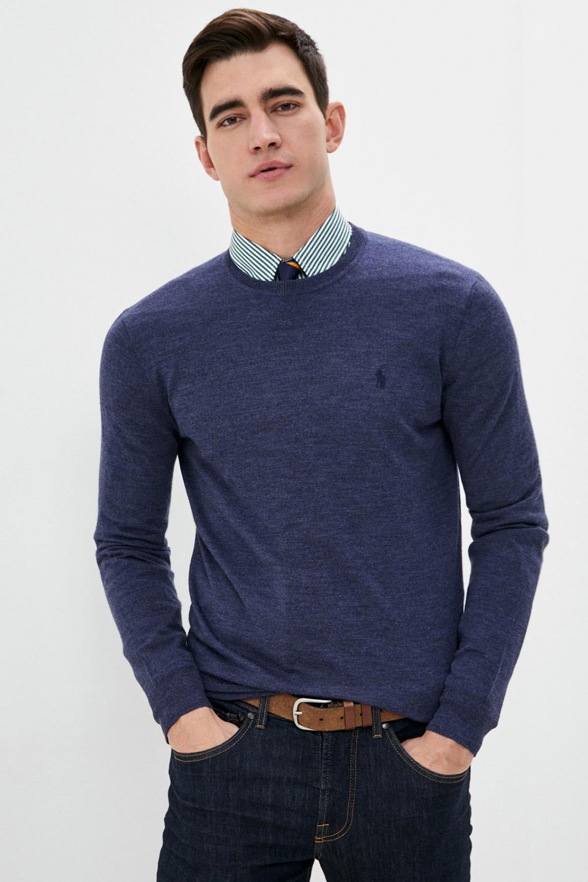 Polo Ralph Lauren Yuvarlak Yaka Slim Fit Triko-Libas Trendy Fashion Store