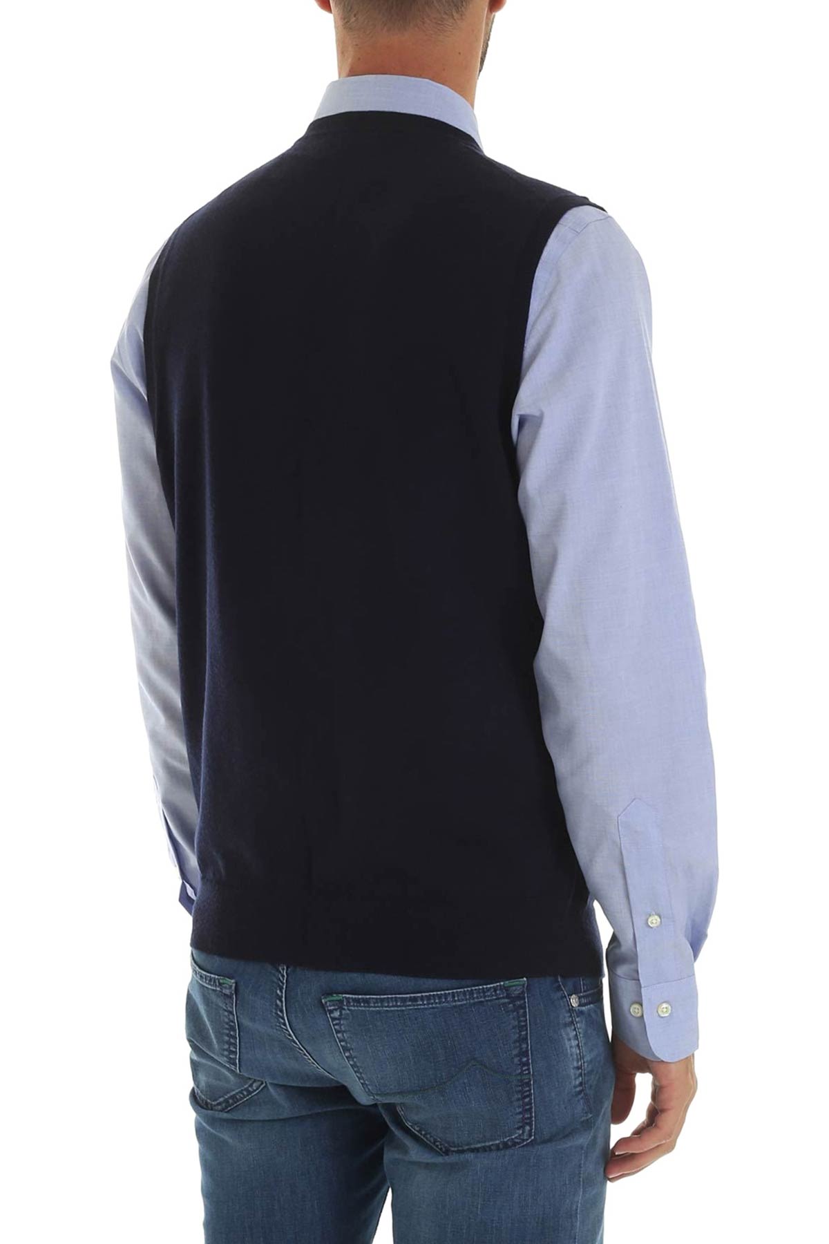 Polo Ralph Lauren Slim Fit Yün Triko Yelek-Libas Trendy Fashion Store