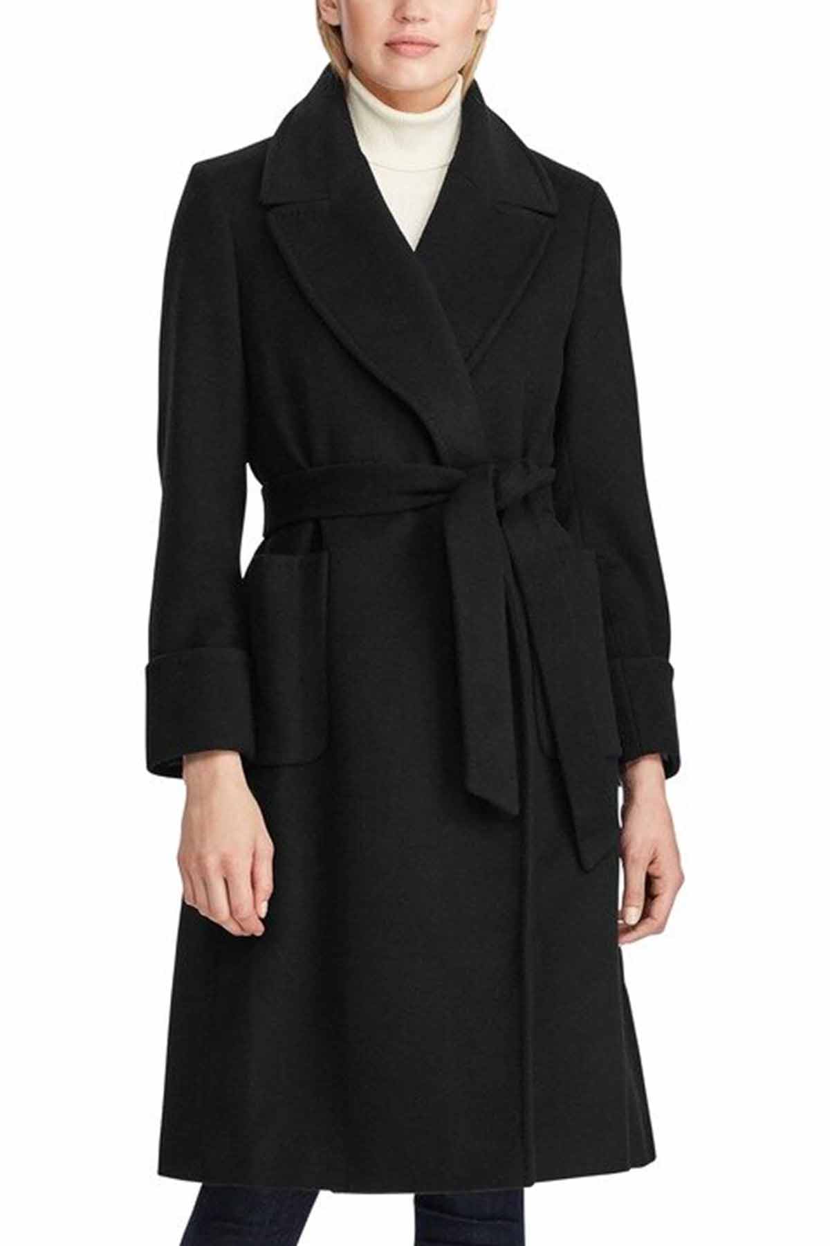 Polo Ralph Lauren Belden Kuşaklı Kaşmirli Palto-Libas Trendy Fashion Store
