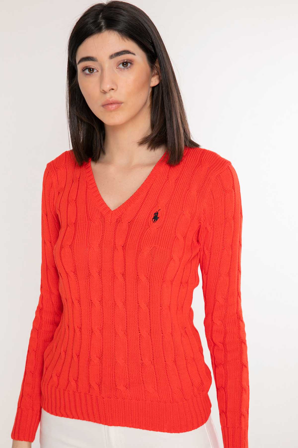 Polo Ralph Lauren Kaşmirli Saç Örgü Triko-Libas Trendy Fashion Store