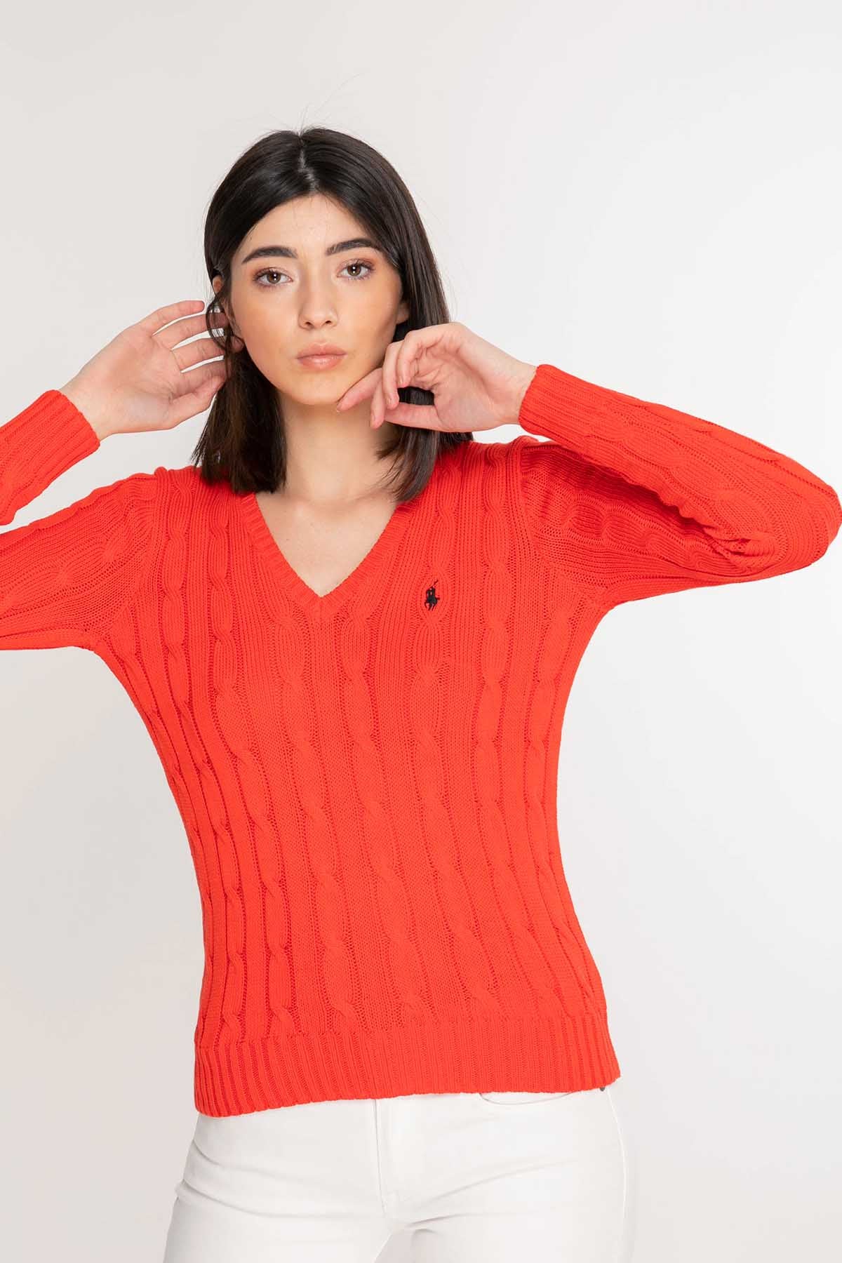 Polo Ralph Lauren Kaşmirli Saç Örgü Triko-Libas Trendy Fashion Store